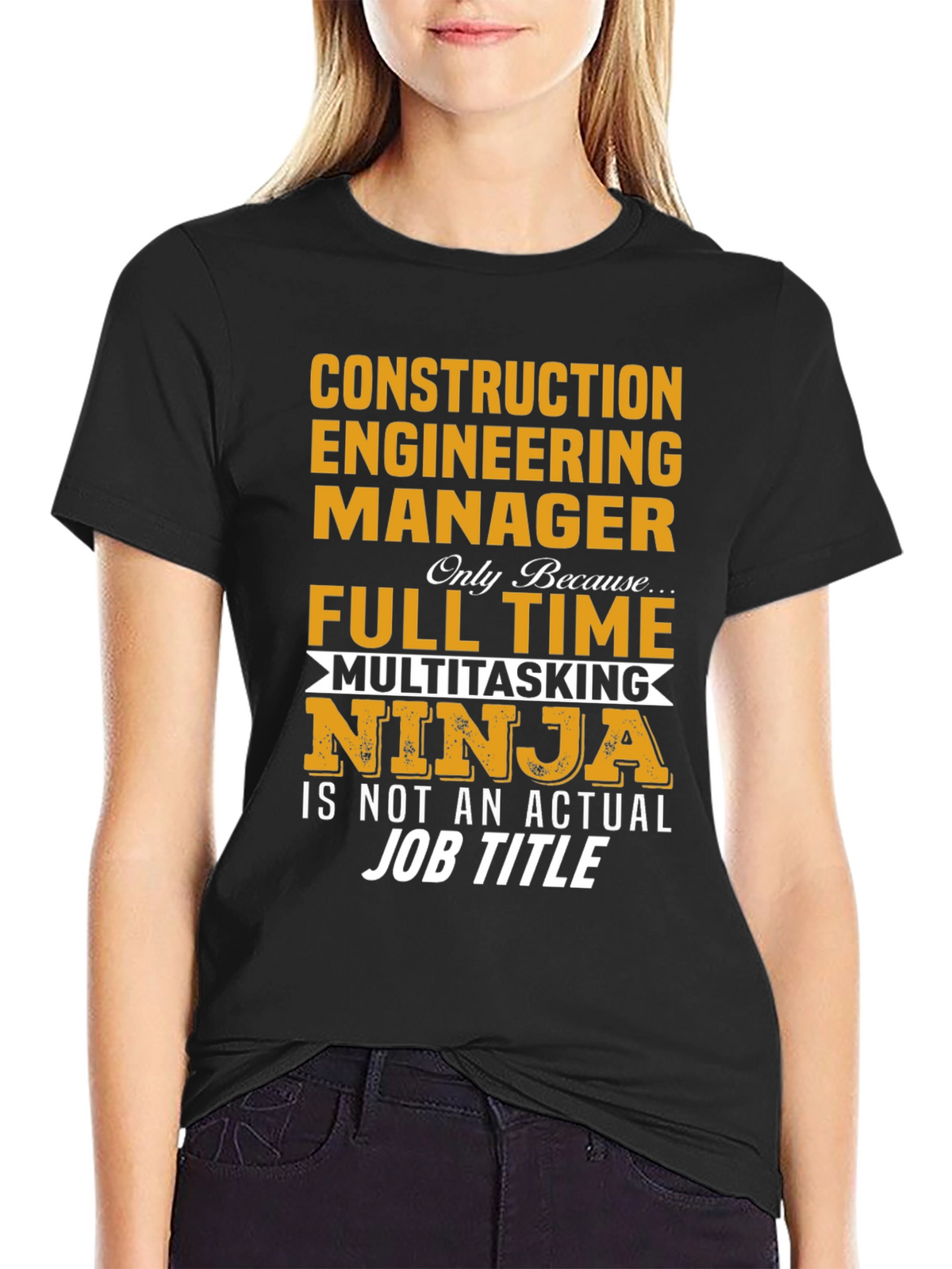 Construction Engineer Ninja T-Shirt