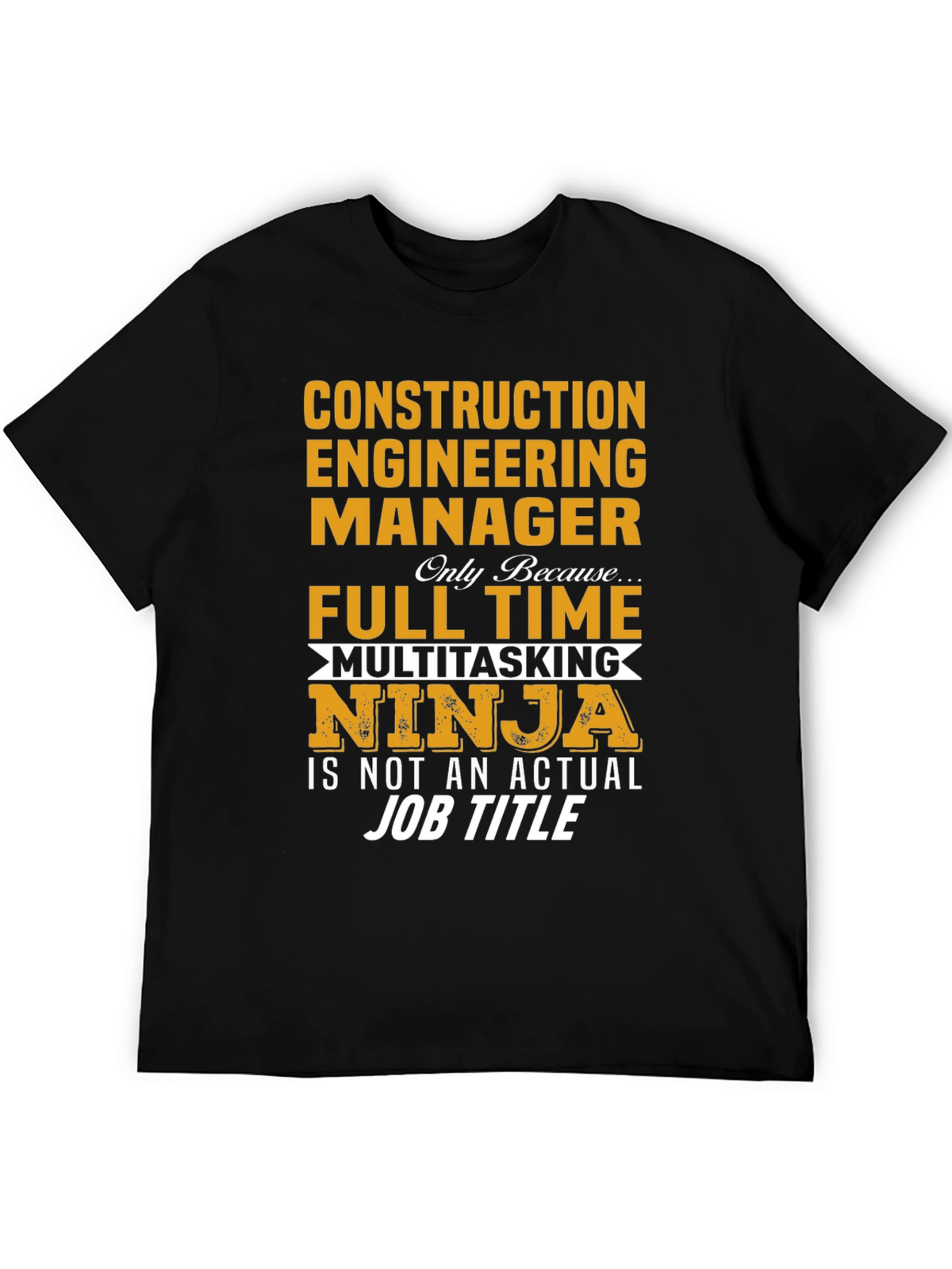 Construction Engineer Ninja T-Shirt