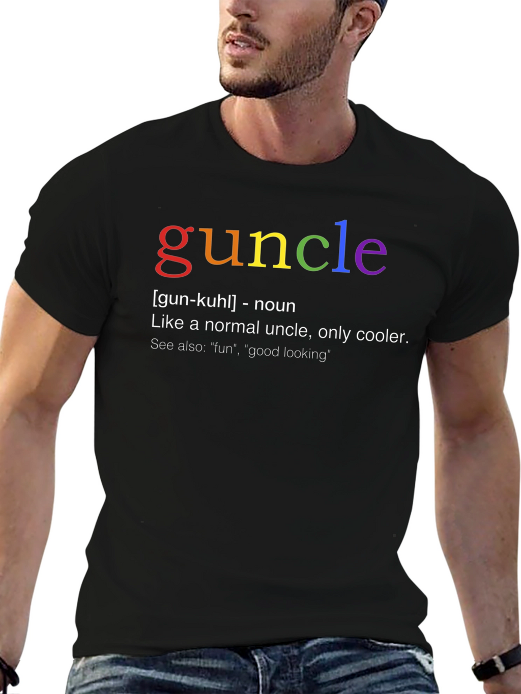 Guncle Definition T-Shirt - Cool Uncle