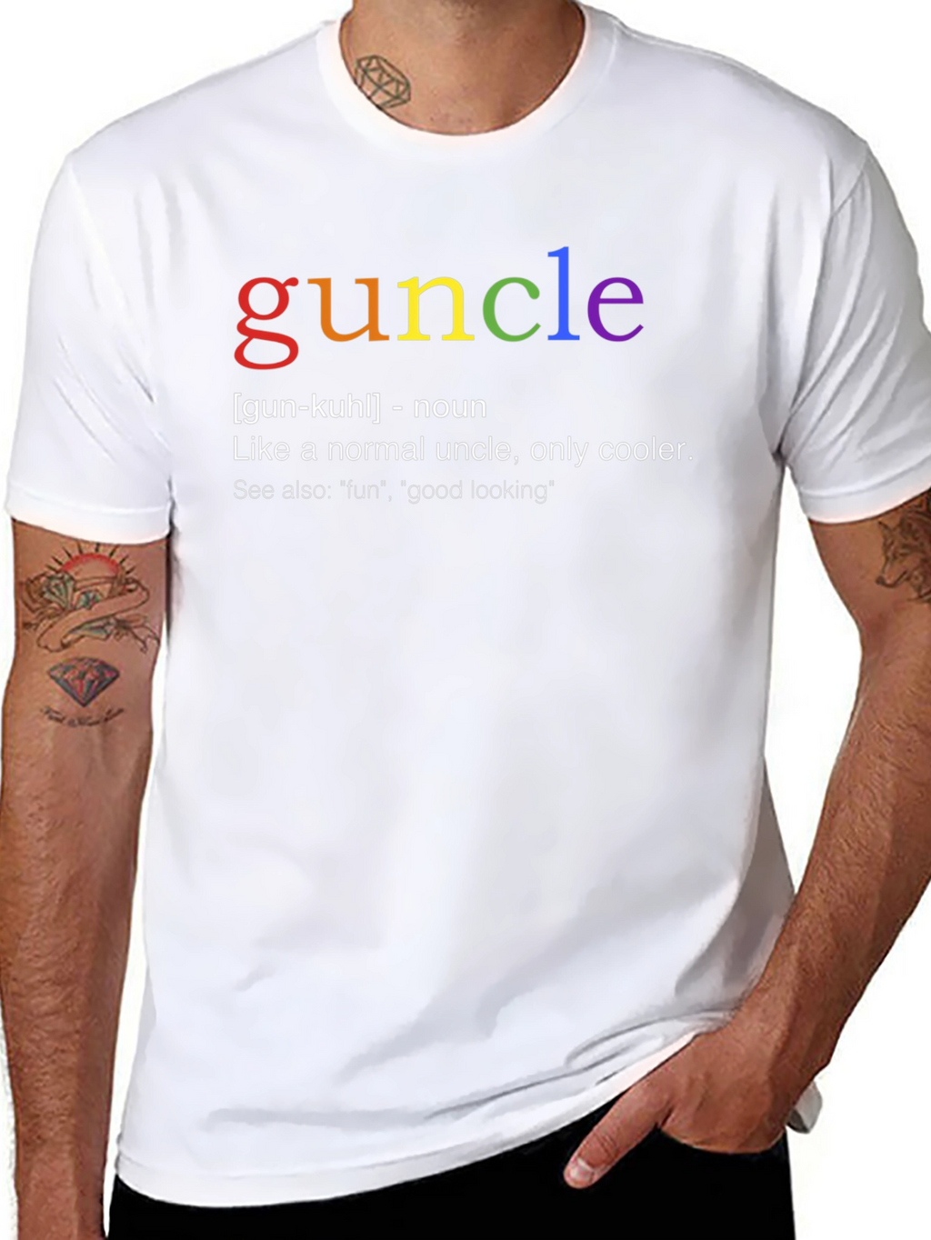 Guncle Definition T-Shirt - Cool Uncle