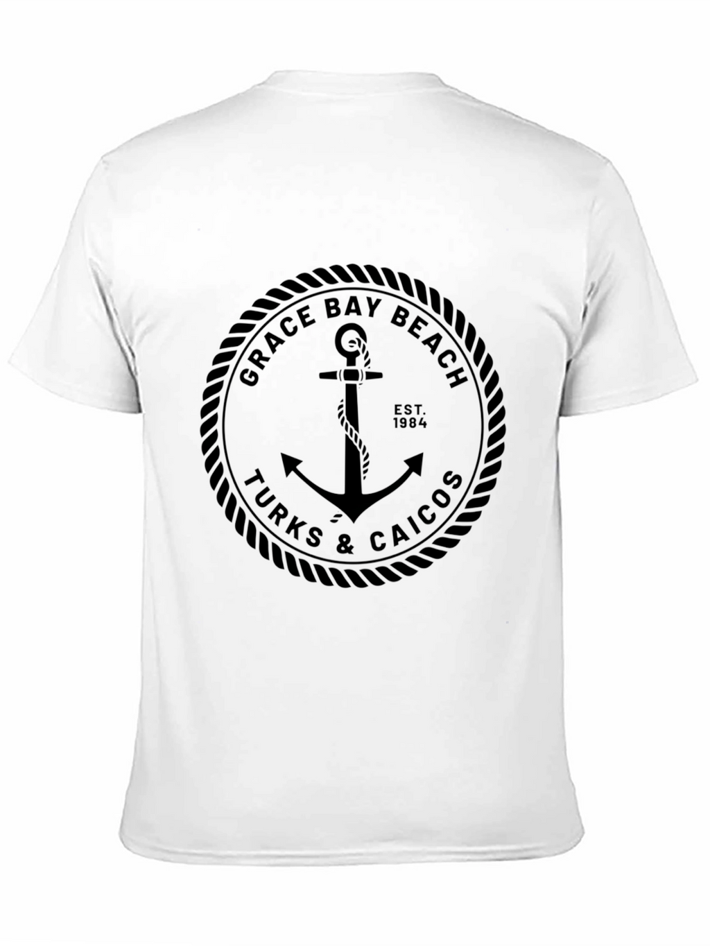 Grace Bay Beach Turks & Caicos Anchor T-Shirt
