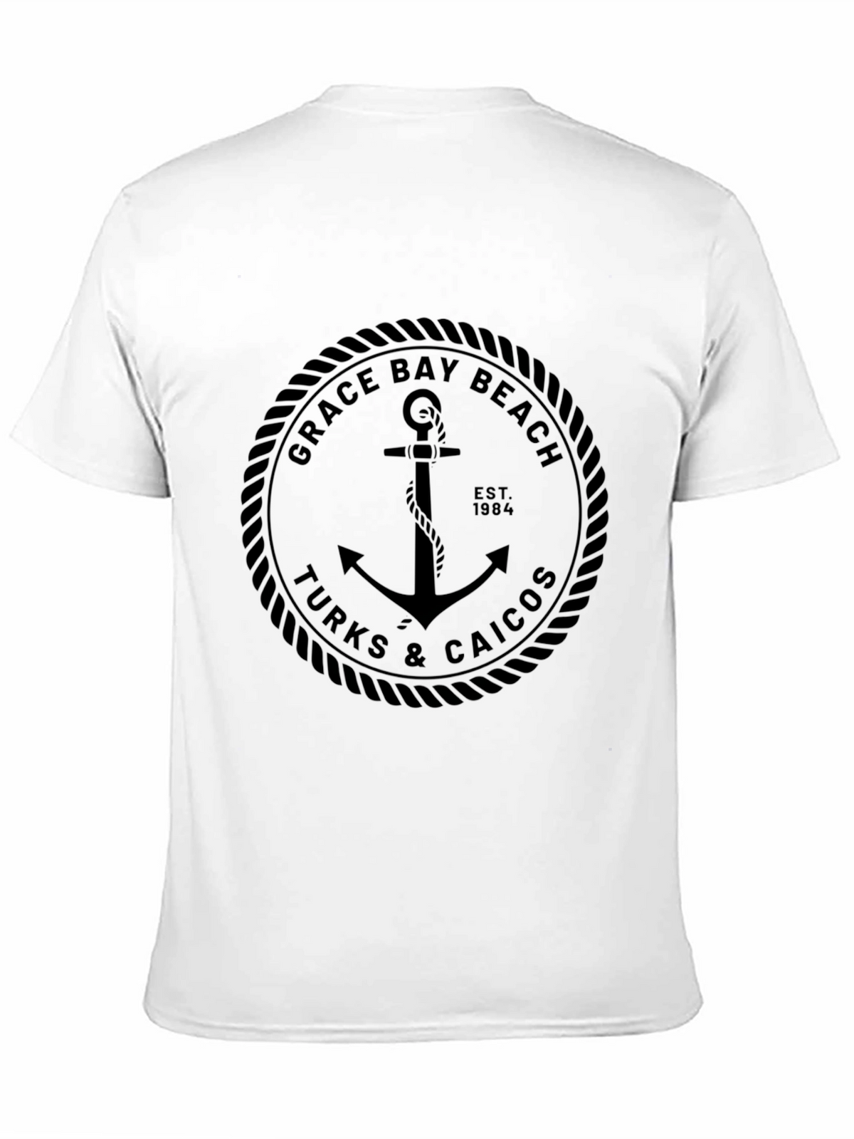 Grace Bay Beach Turks & Caicos Anchor T-Shirt