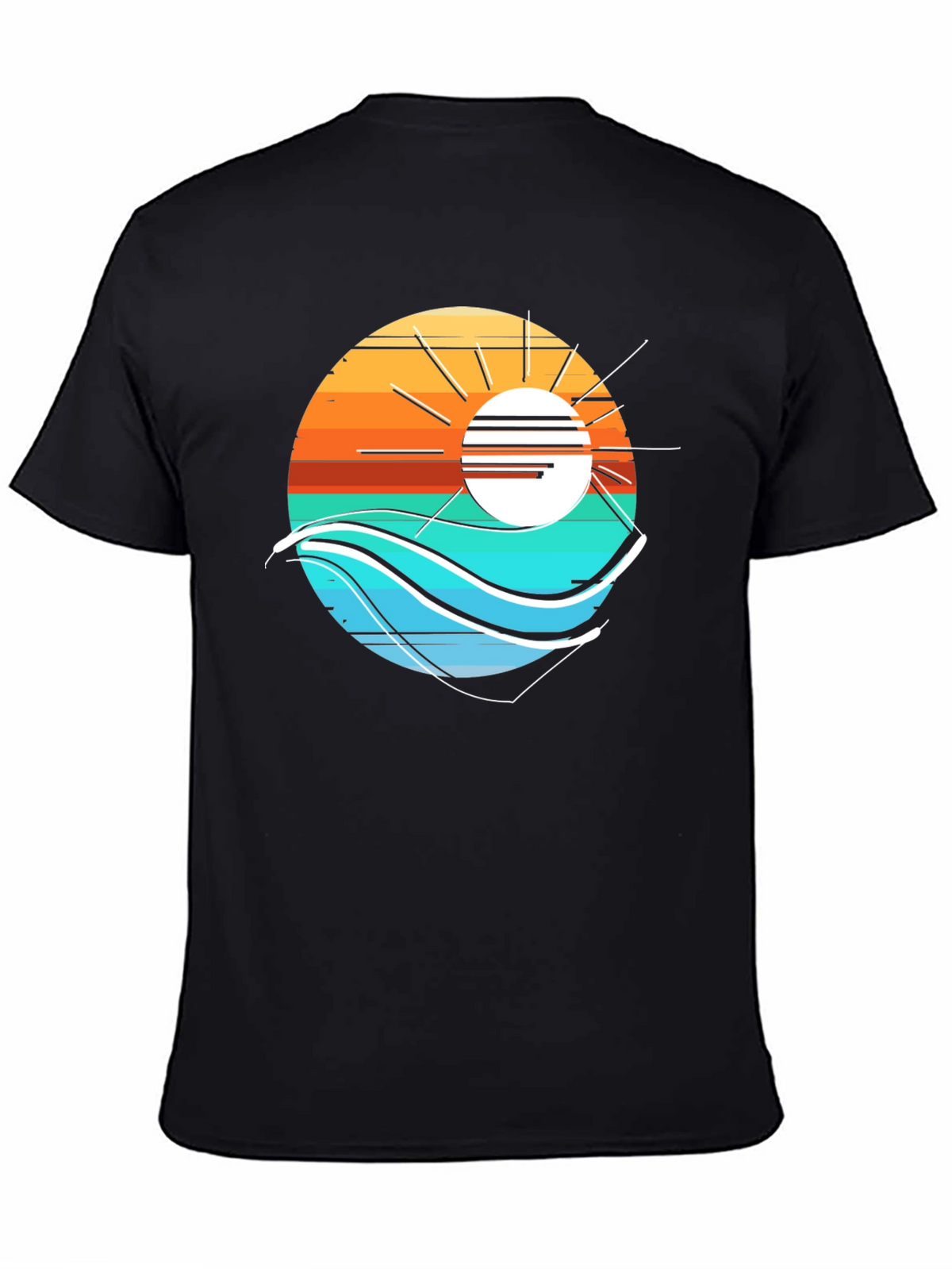 Sunset Wave Graphic T-Shirt