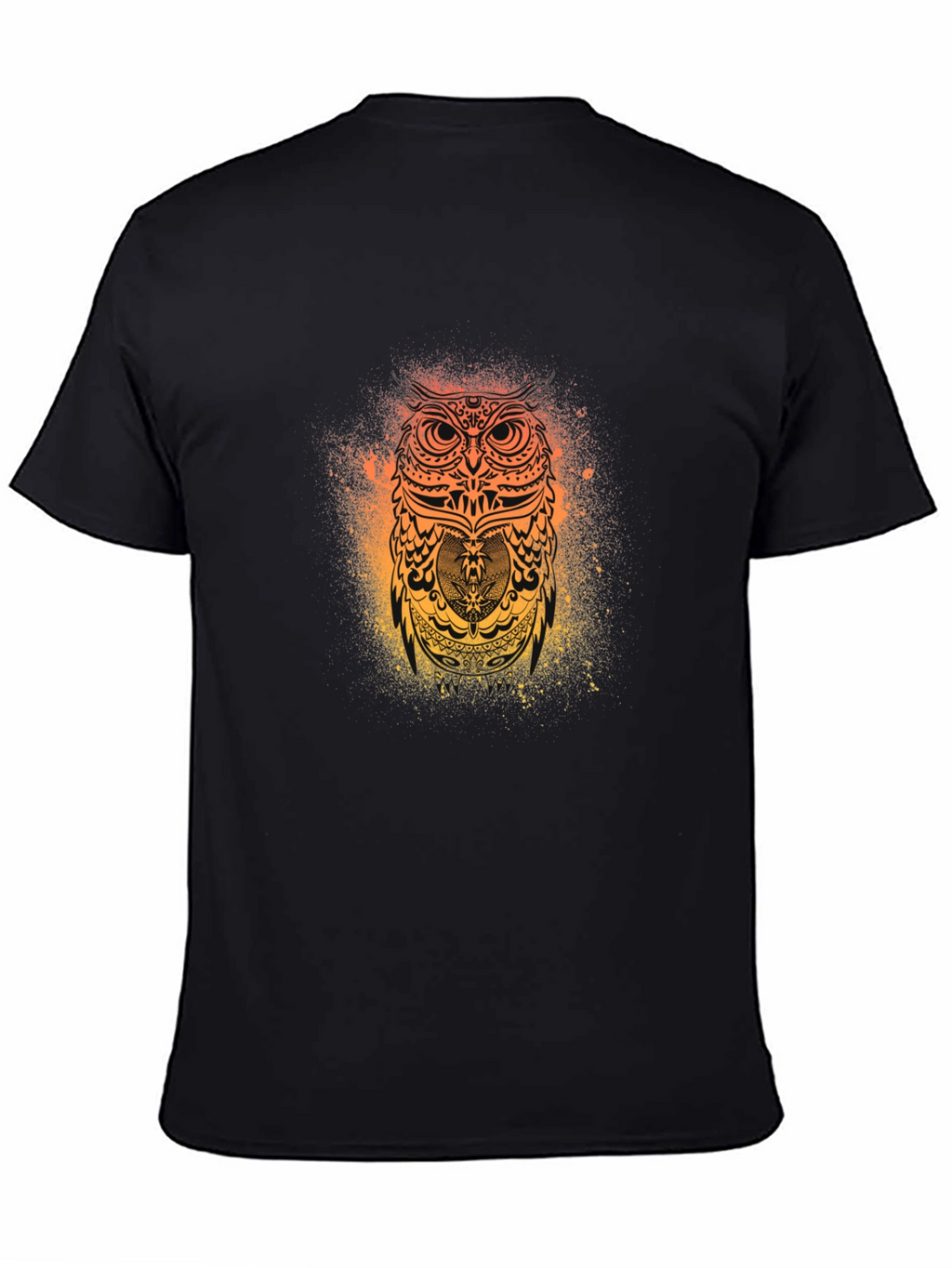 Mystic Owl Graphic Black T-Shirt