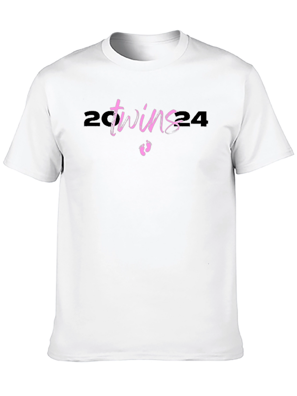 Twins 2024 Baby Announcement T-Shirt