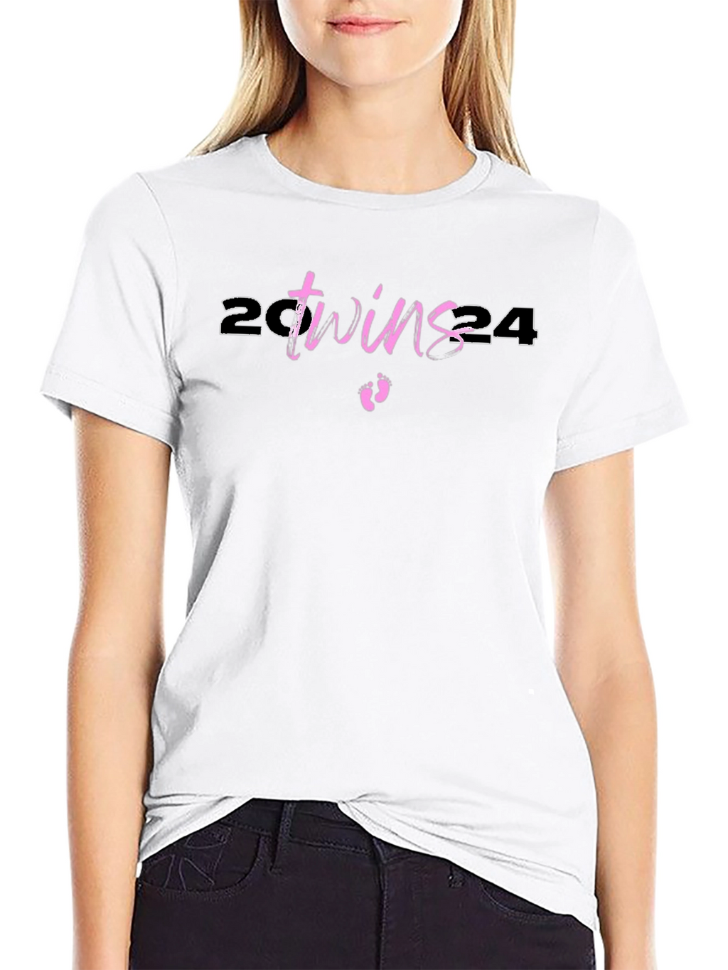 Twins 2024 Baby Announcement T-Shirt