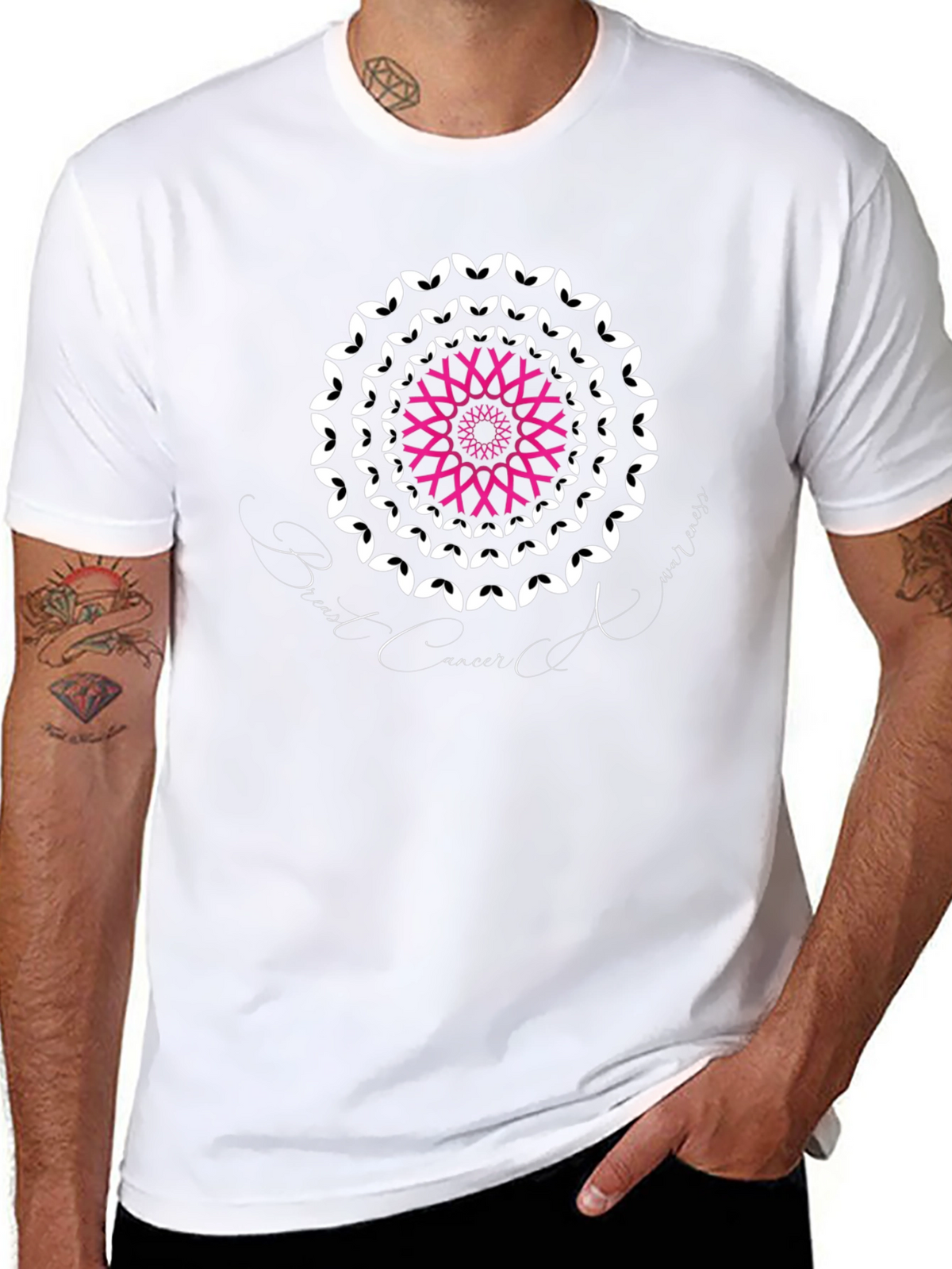 Breast Cancer Awareness T-Shirt Black