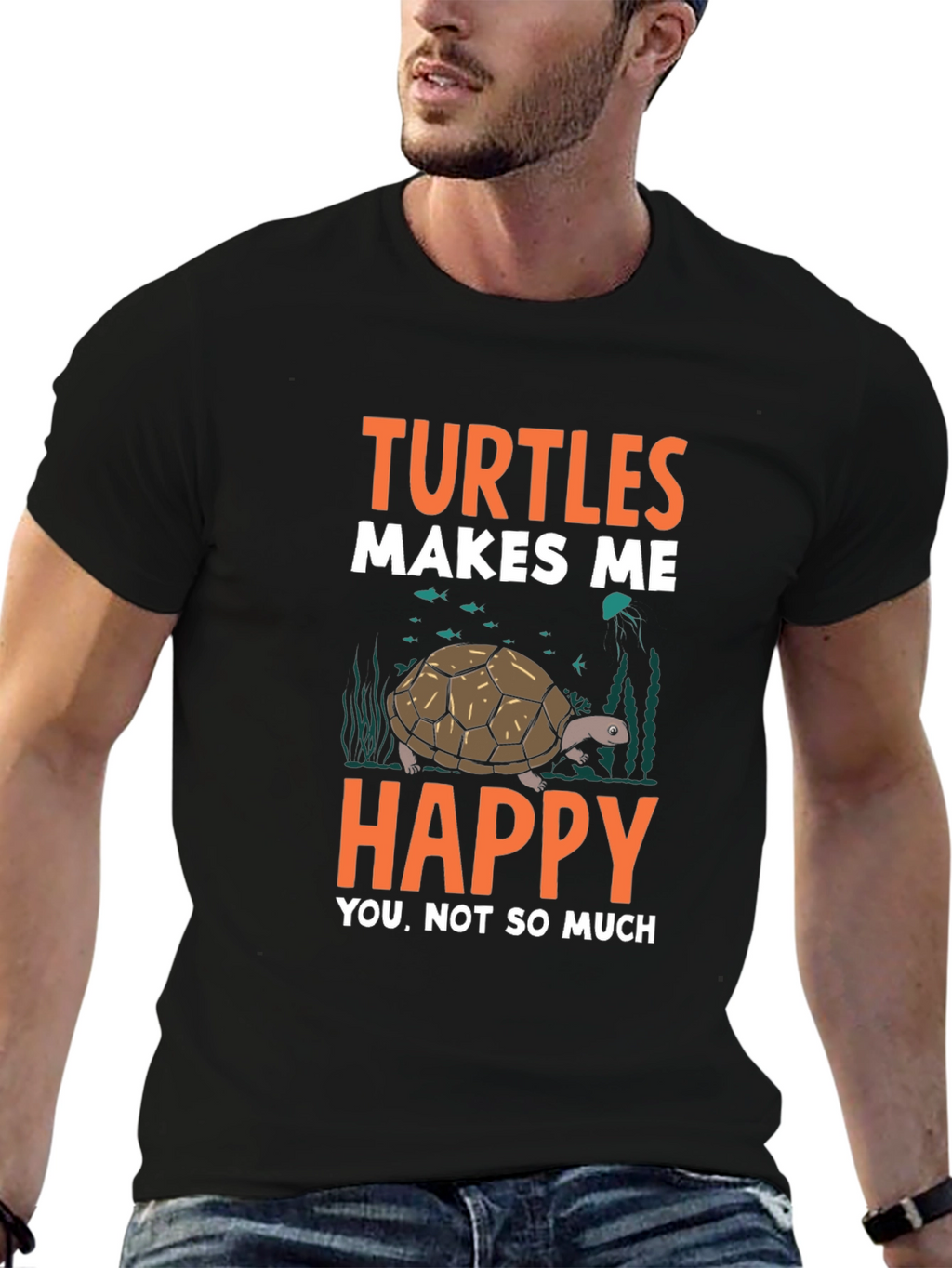 Turtles Make Me Happy Graphic Tee