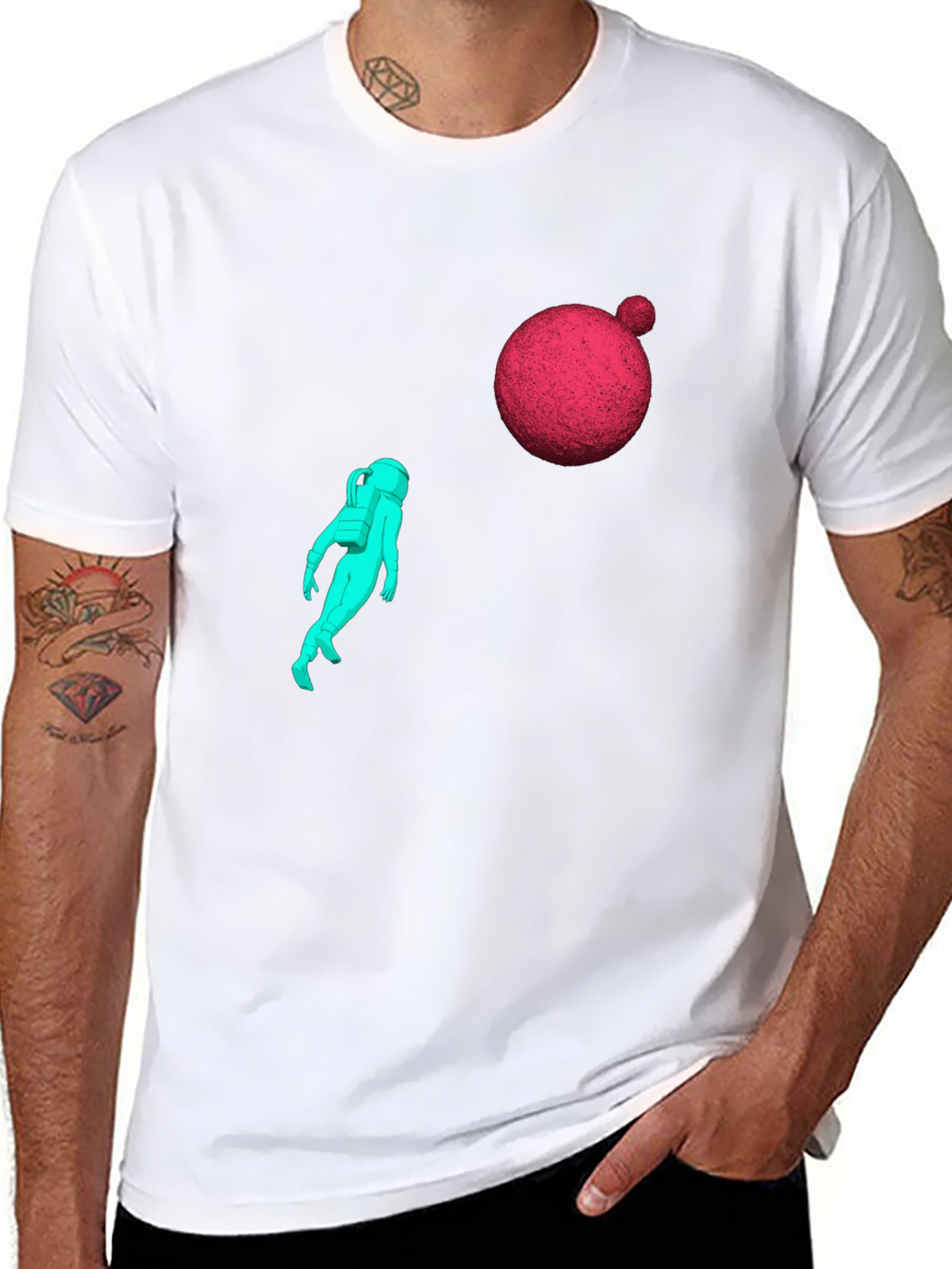 Astronaut Graphic Tee - Black
