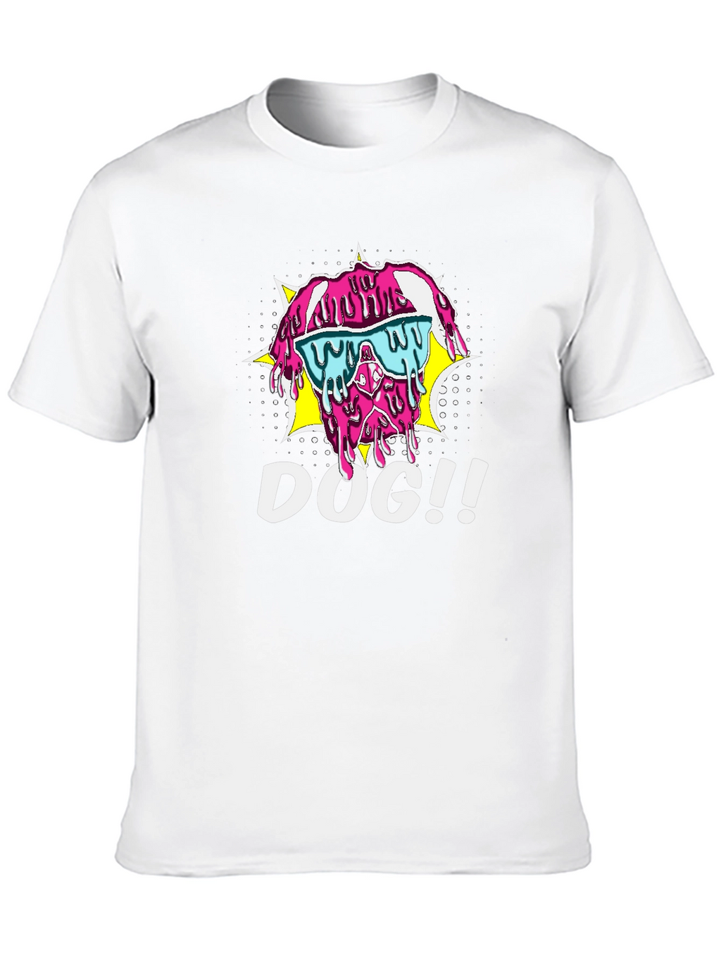 Melting Dog T-Shirt - Cool Pop Art Style