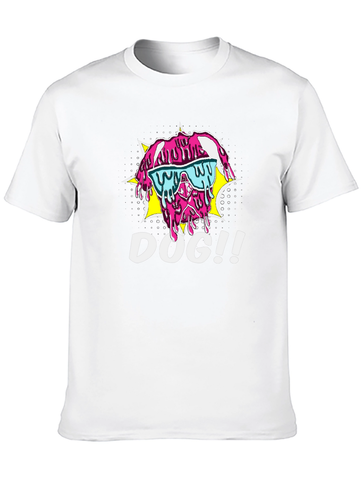 Melting Dog T-Shirt - Cool Pop Art Style