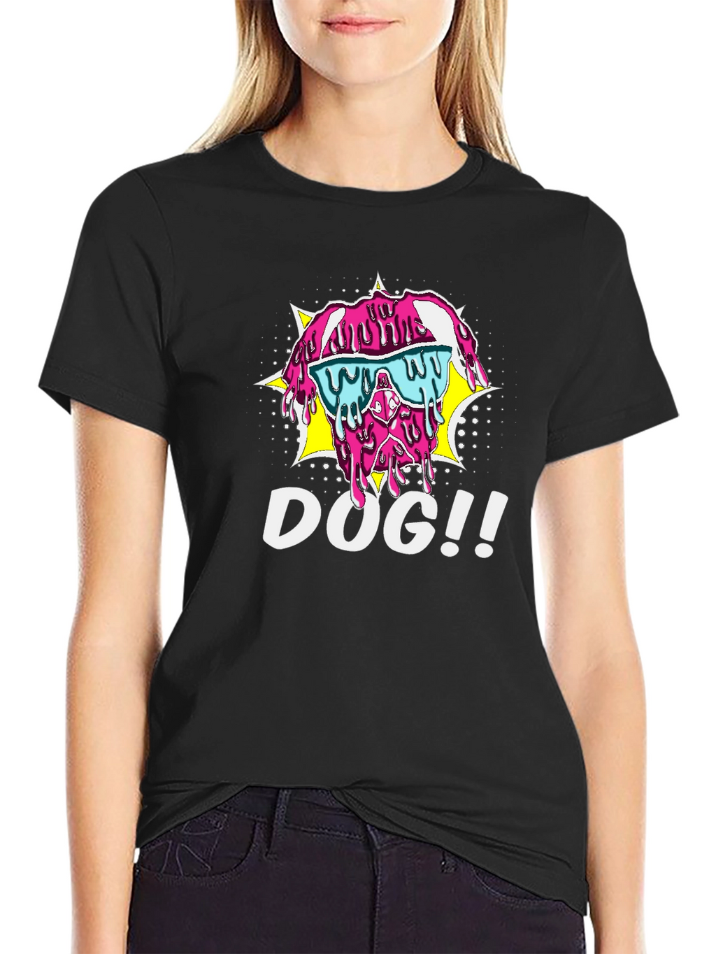 Melting Dog T-Shirt - Cool Pop Art Style