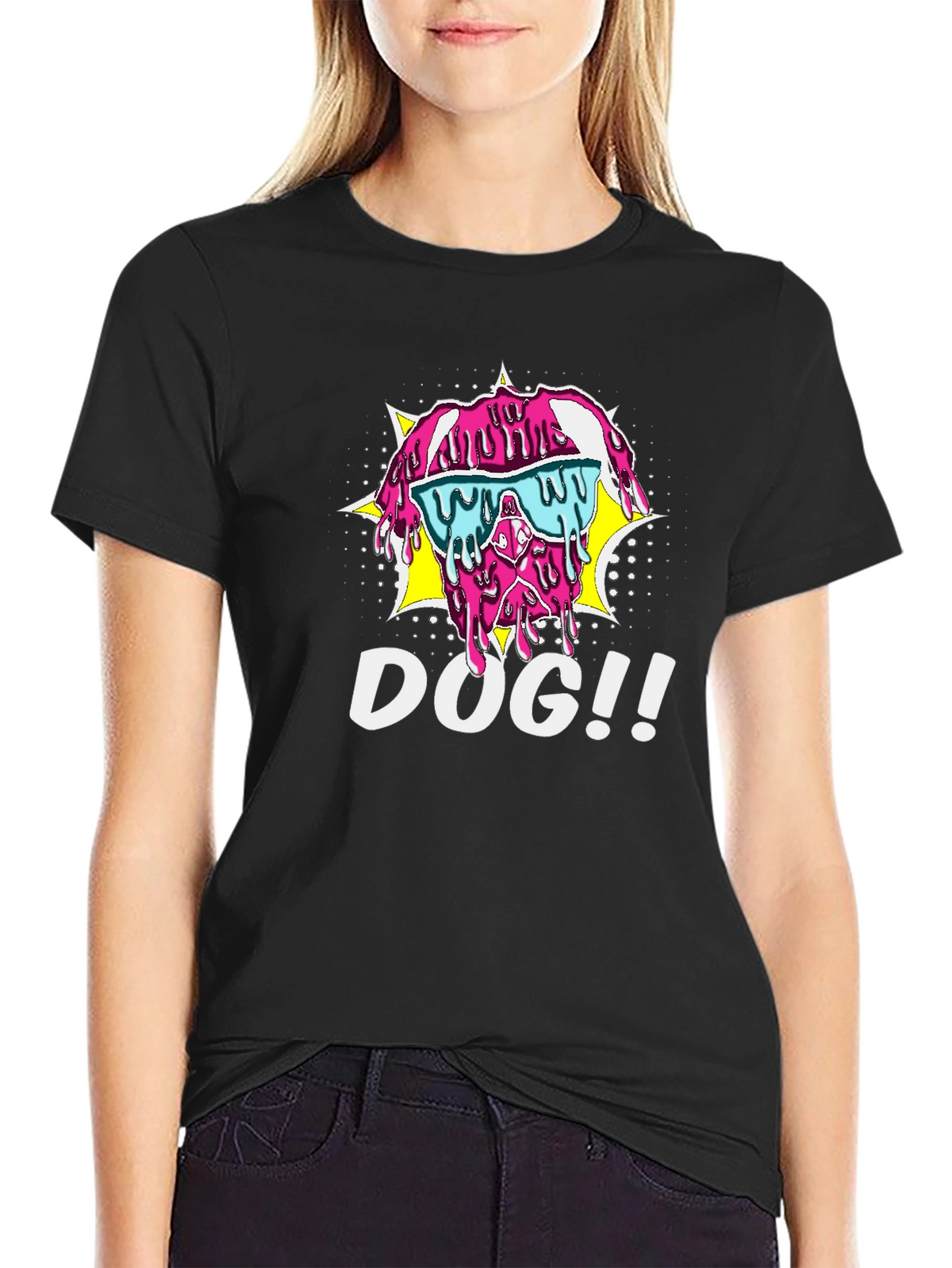 Melting Dog T-Shirt - Cool Pop Art Style