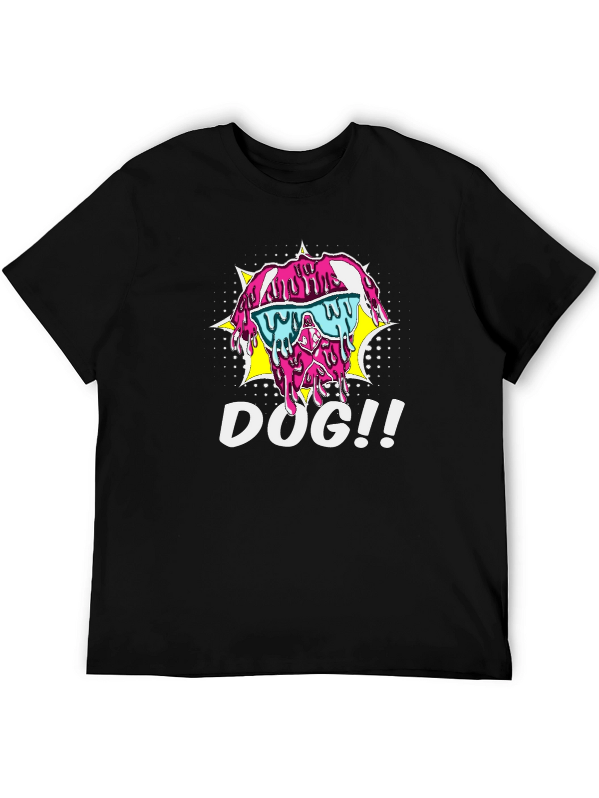 Melting Dog T-Shirt - Cool Pop Art Style