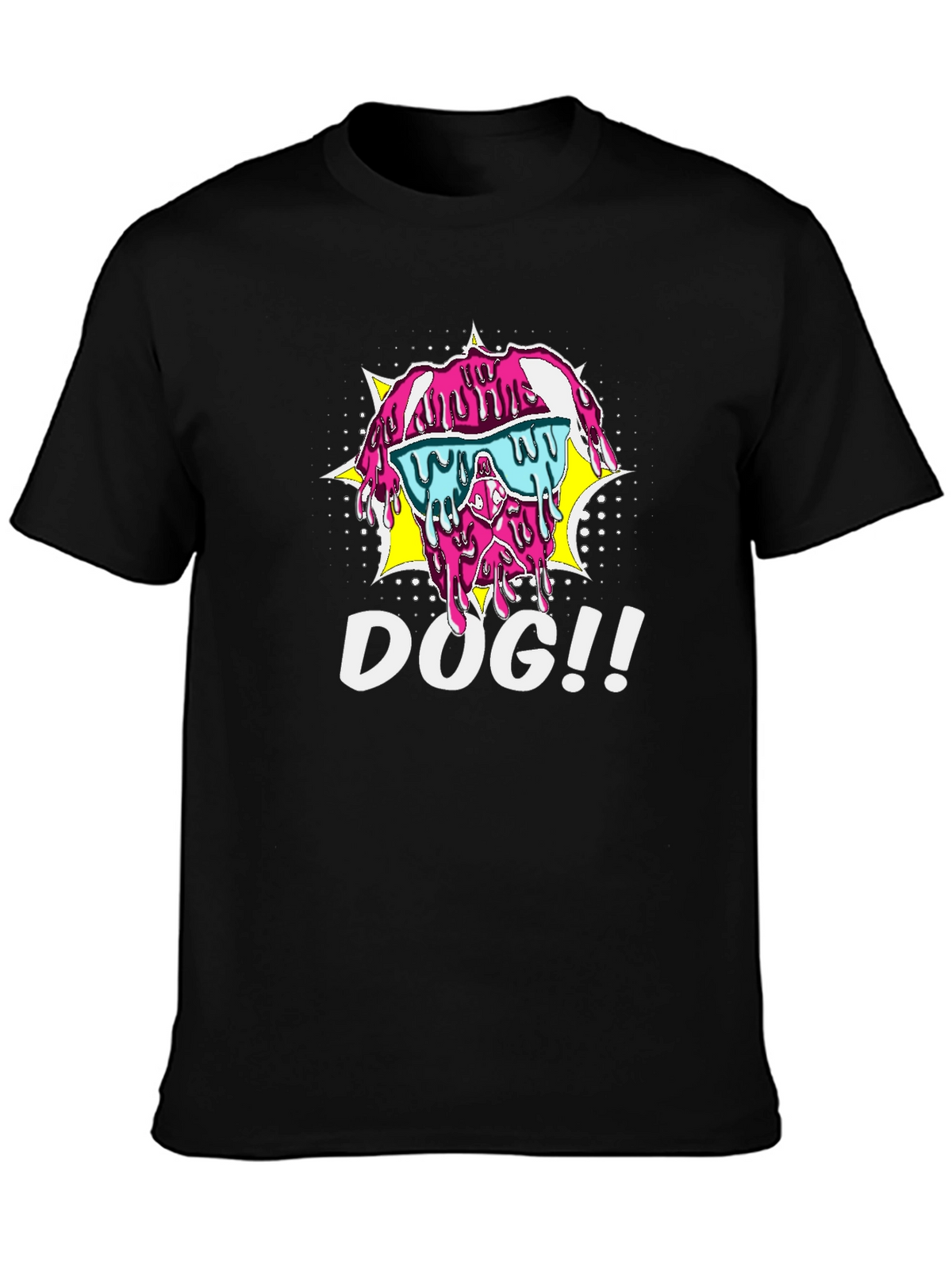 Melting Dog T-Shirt - Cool Pop Art Style
