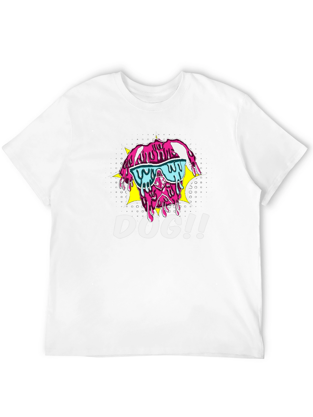 Melting Dog T-Shirt - Cool Pop Art Style