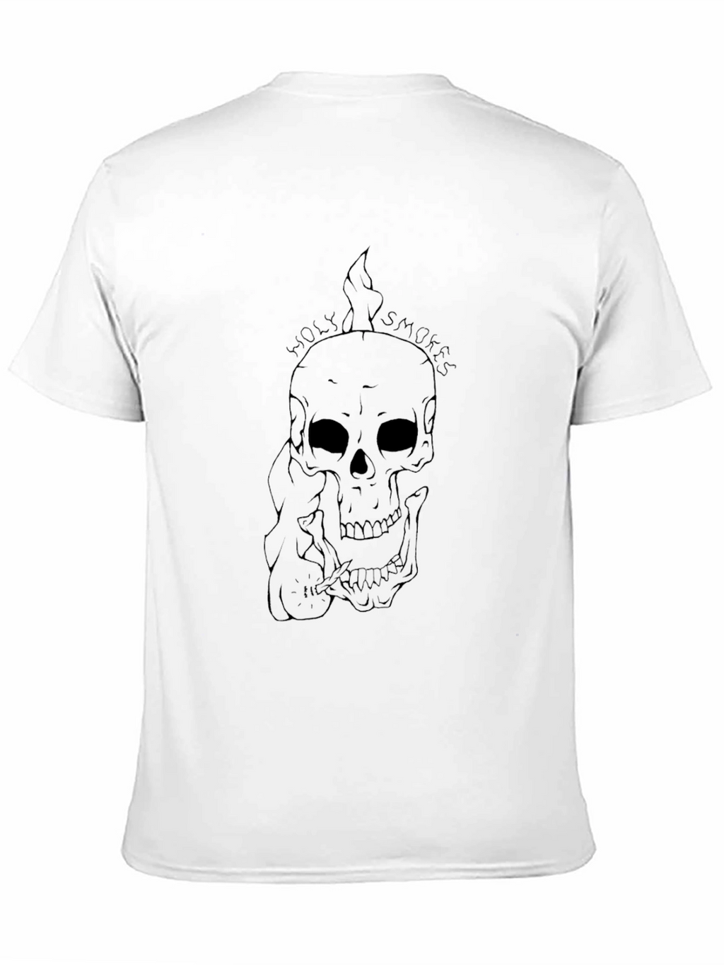 Skull Holy Smokes Black T-Shirt