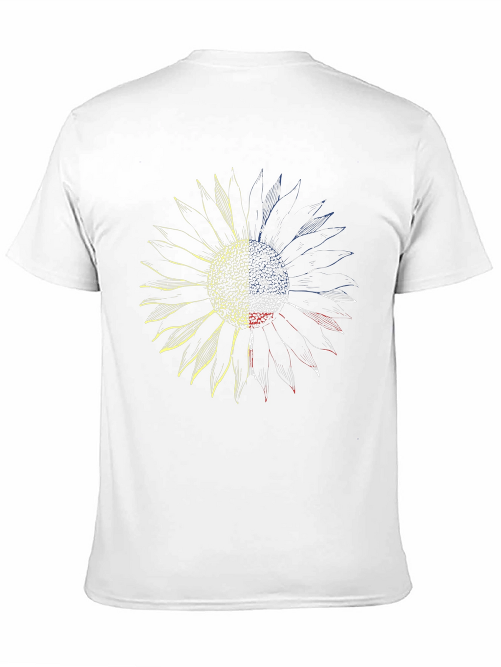 Sunflower Ukraine Flag Black Graphic Tee