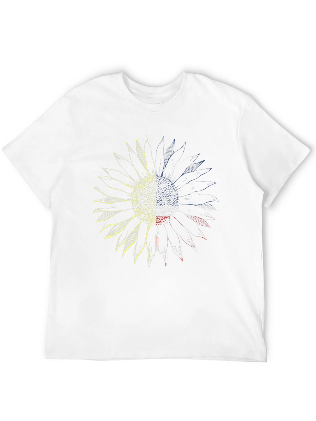 Sunflower Ukraine Flag Black Graphic Tee