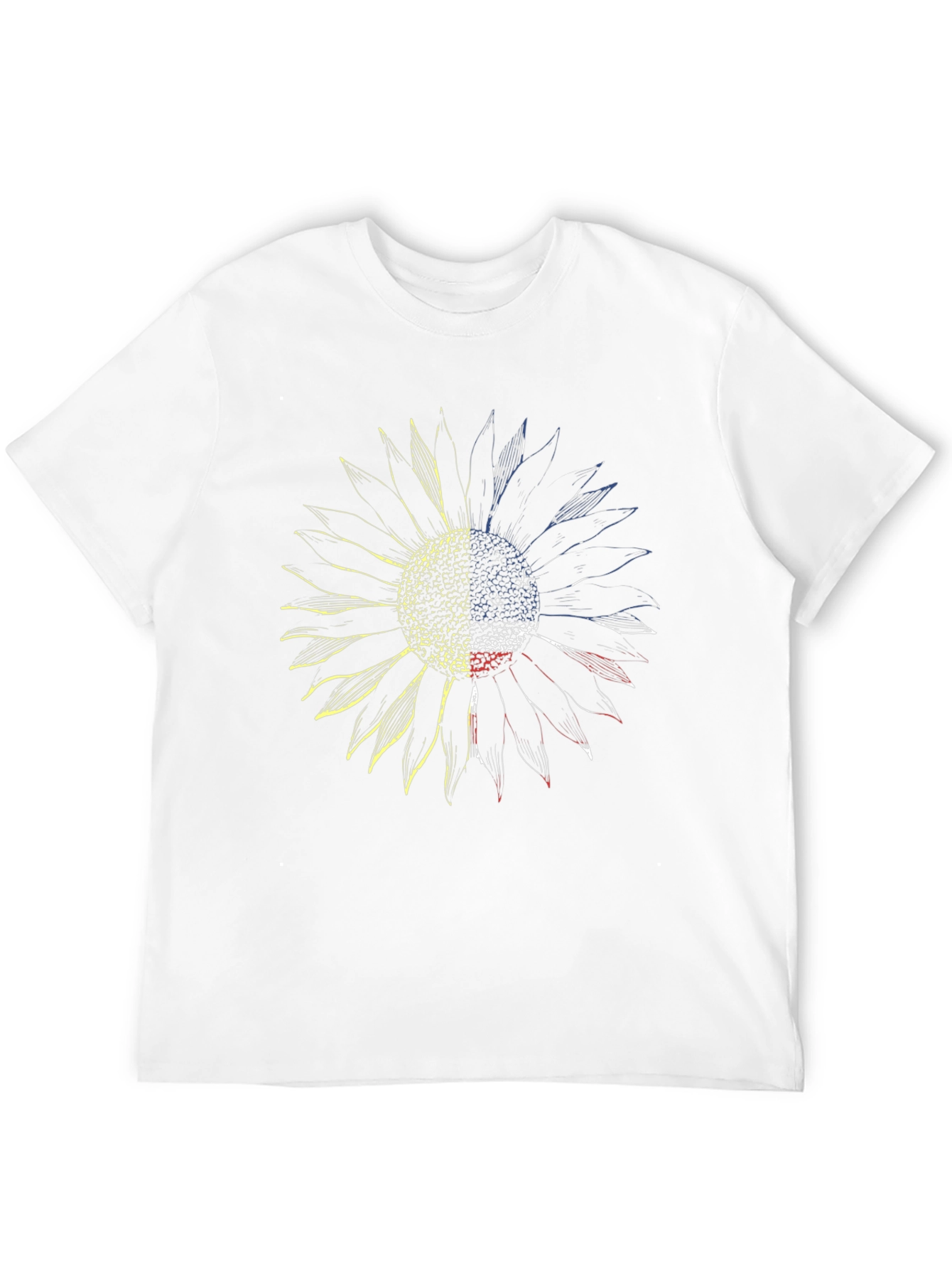 Sunflower Ukraine Flag Black Graphic Tee