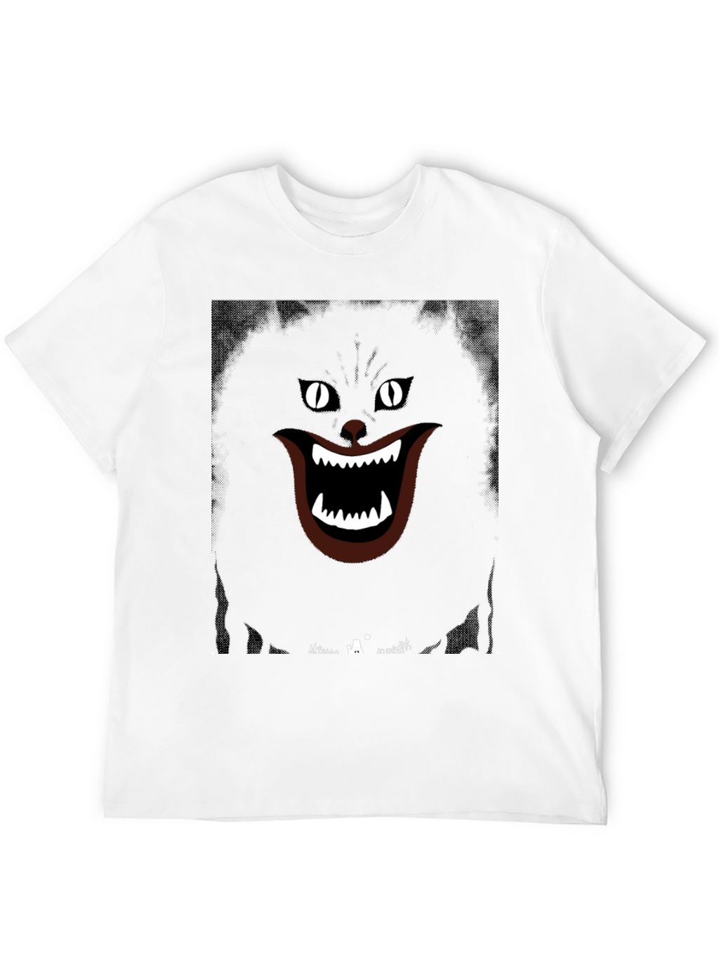 Grinning Cat Graphic Tee - Spooky Style