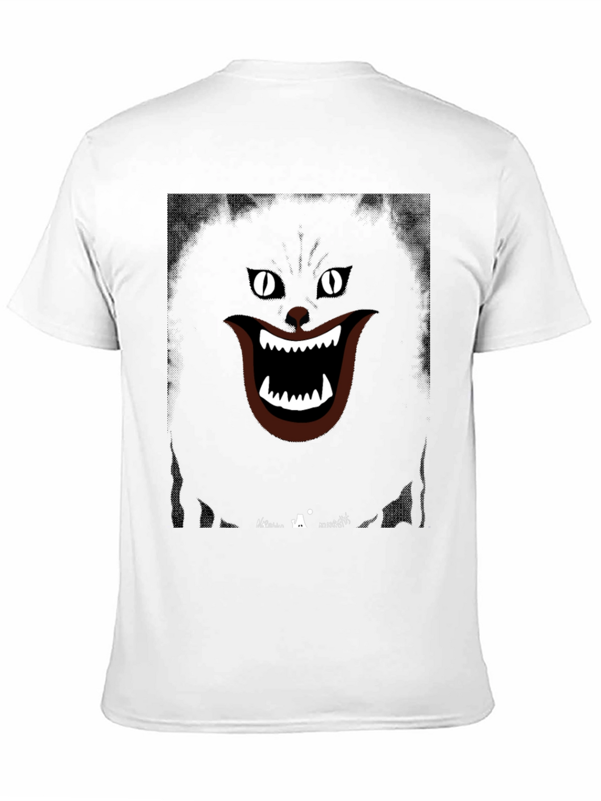 Grinning Cat Graphic Tee - Spooky Style