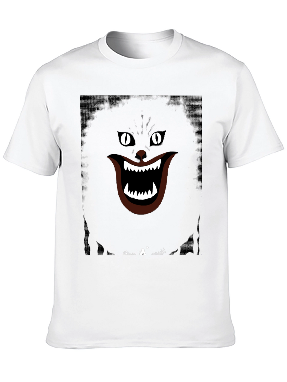 Grinning Cat Graphic Tee - Spooky Style