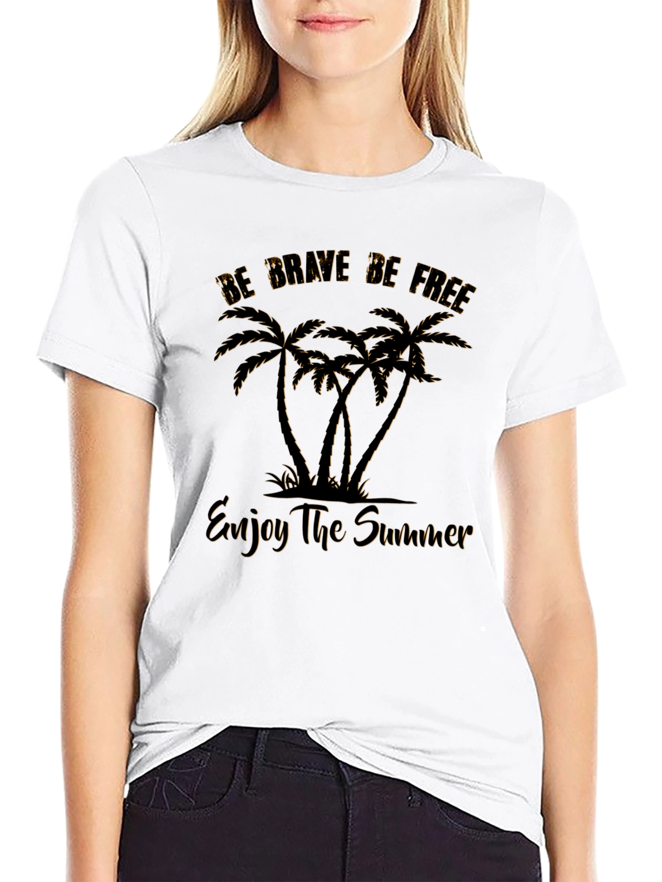 Be Brave Be Free Palm Tree T-Shirt