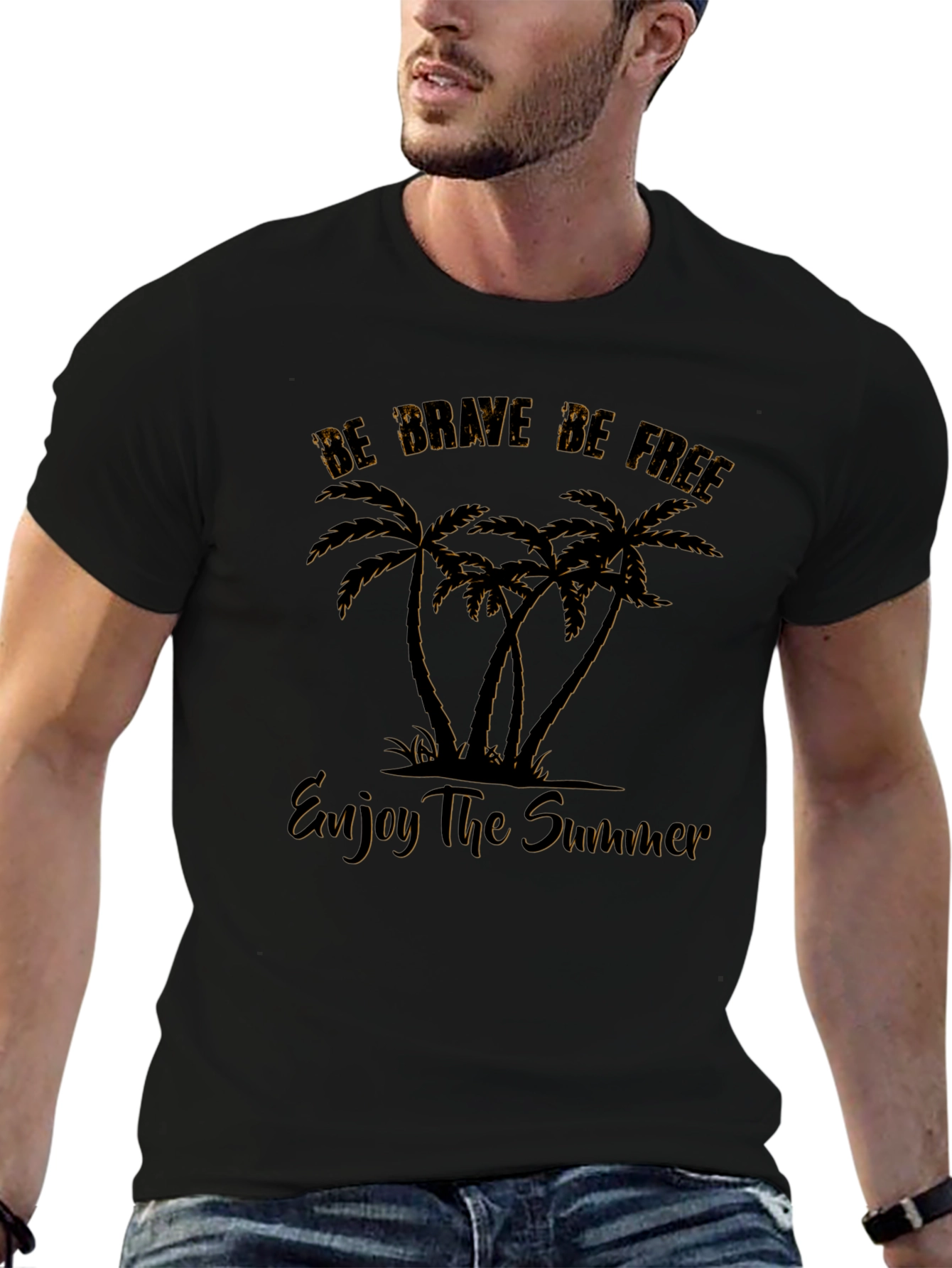 Be Brave Be Free Palm Tree T-Shirt