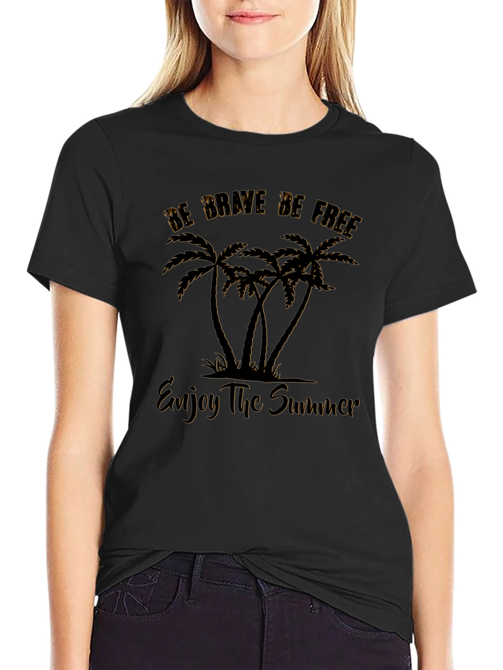 Be Brave Be Free Palm Tree T-Shirt