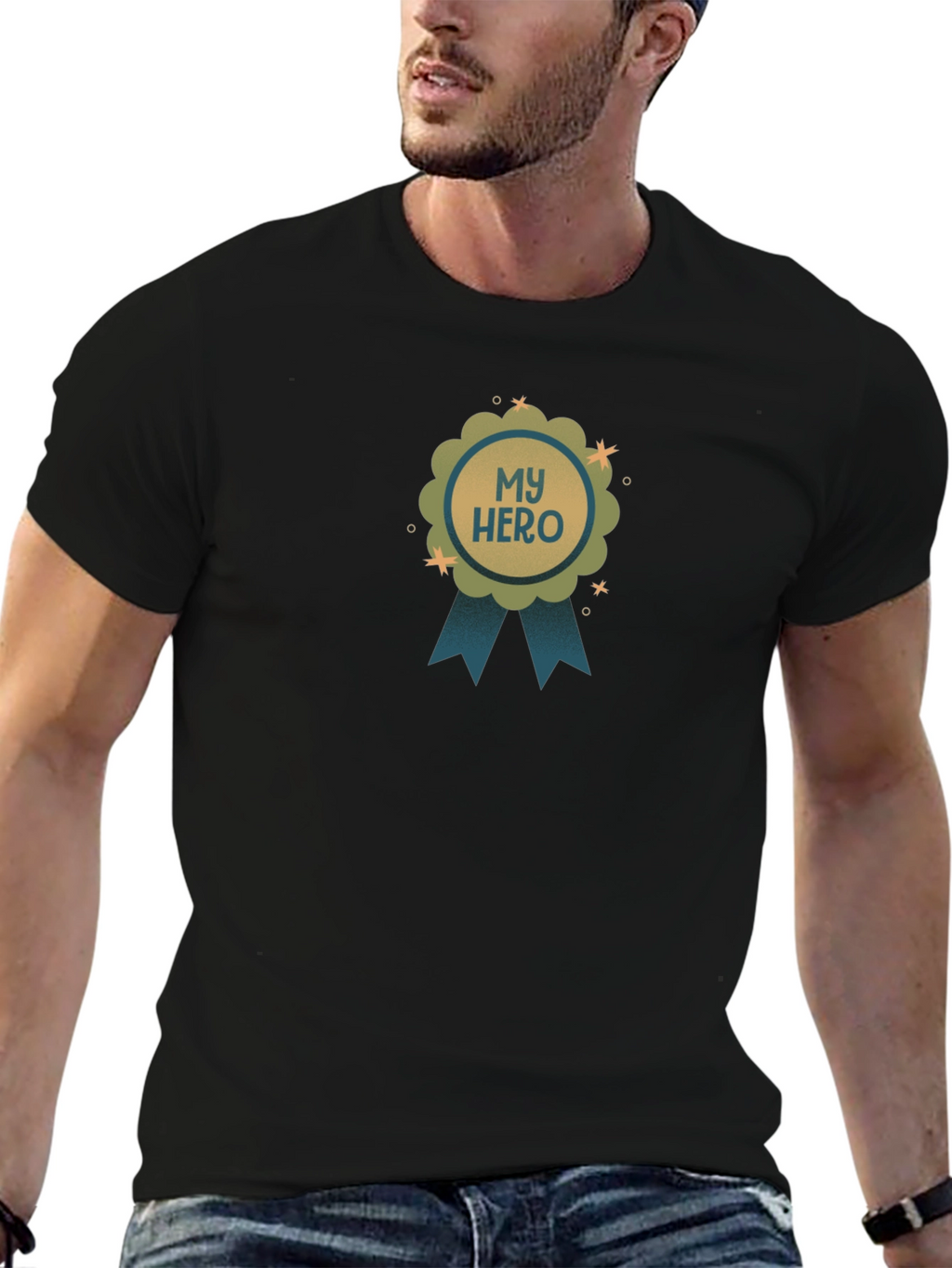 My Hero Graphic T-Shirt - Black