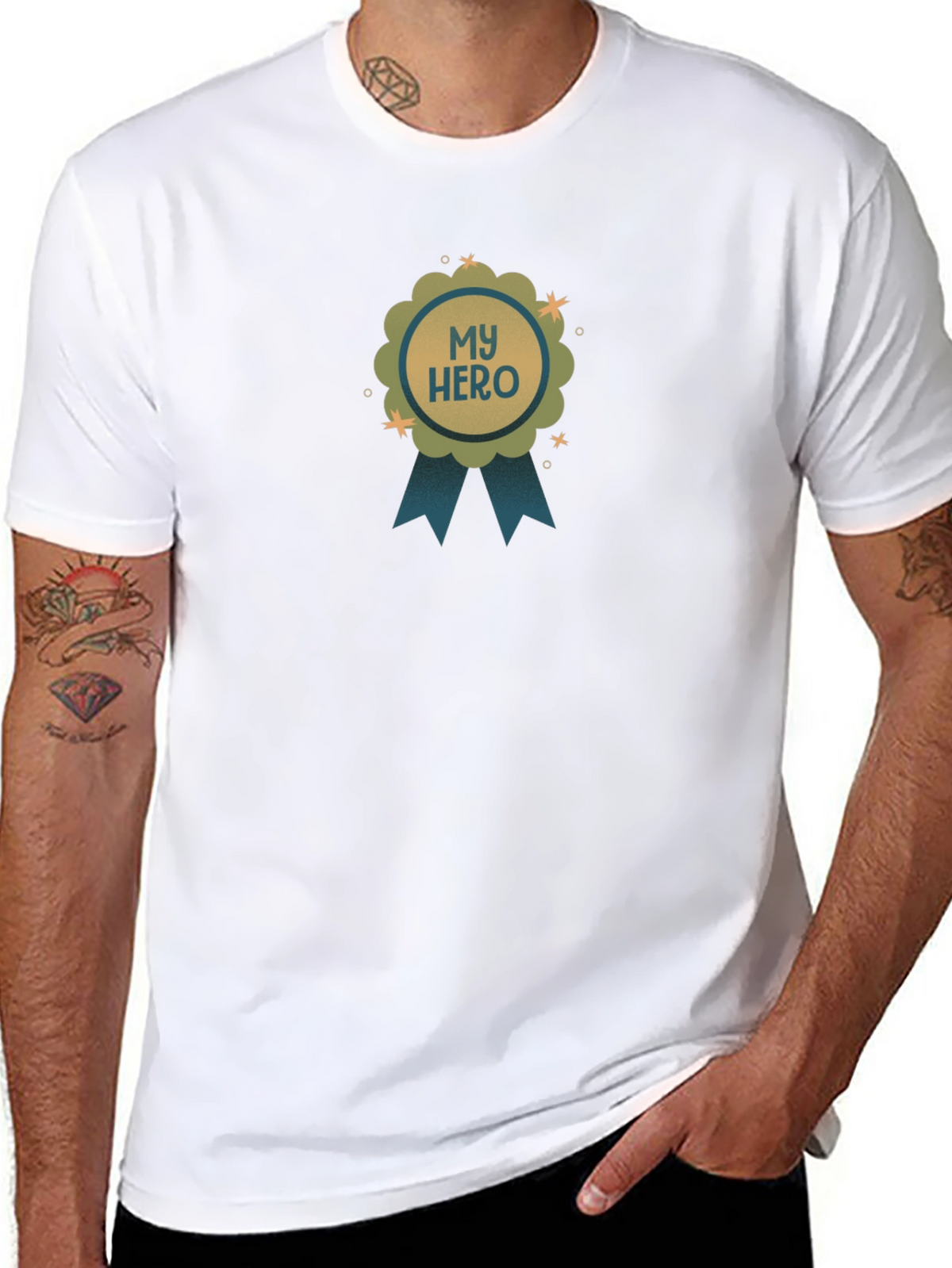 My Hero Graphic T-Shirt - Black