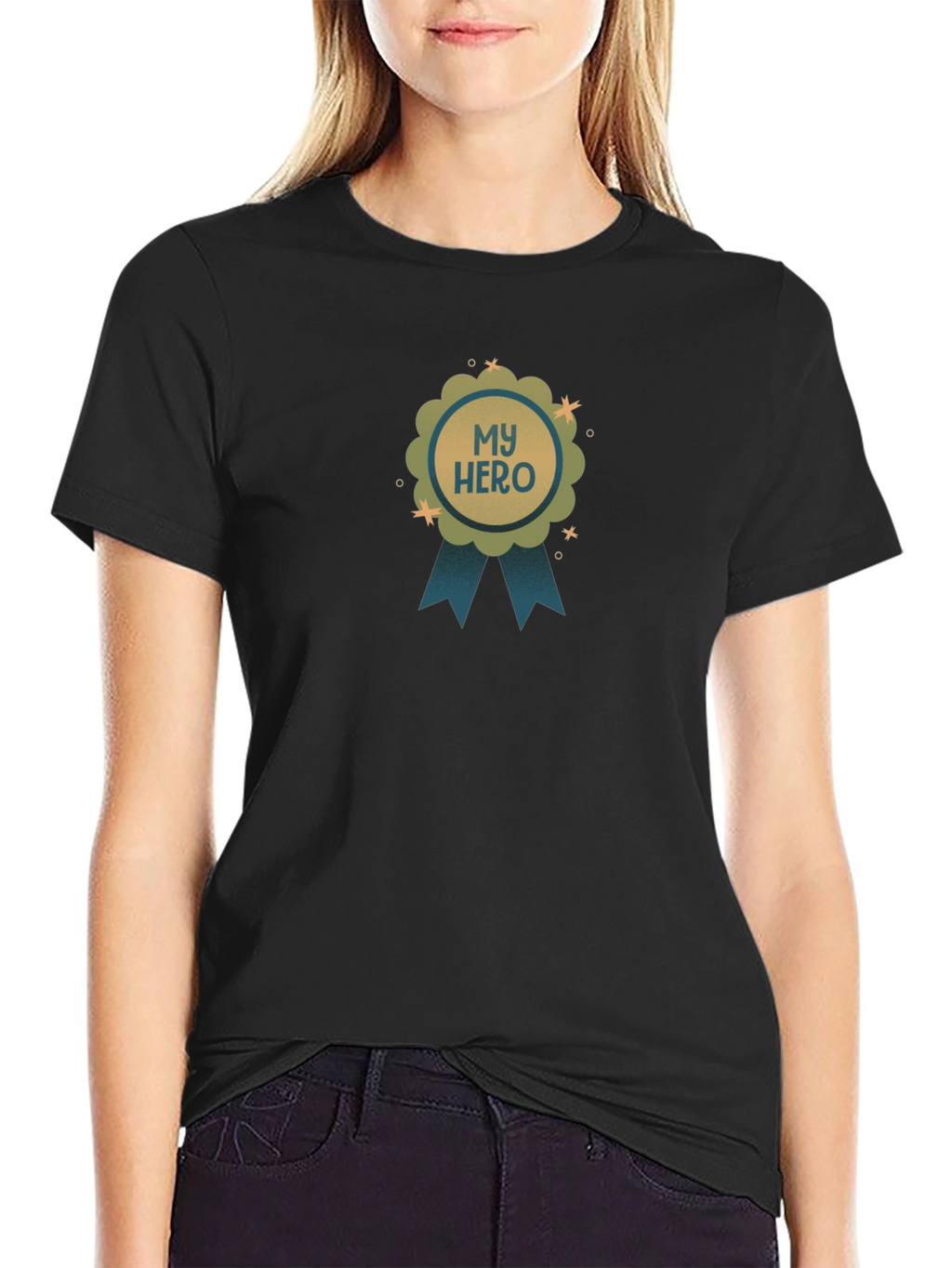 My Hero Graphic T-Shirt - Black