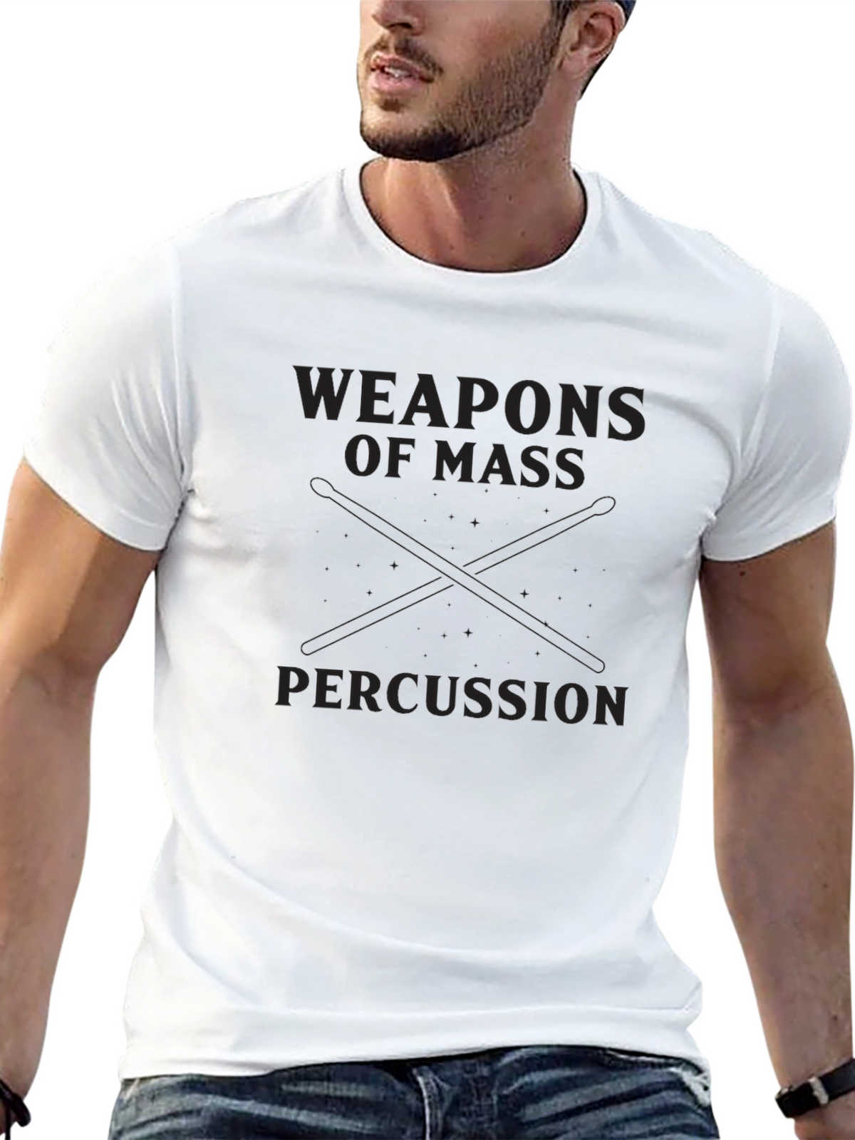 Weapons of Mass Percussion T-Shirt - Music Humor