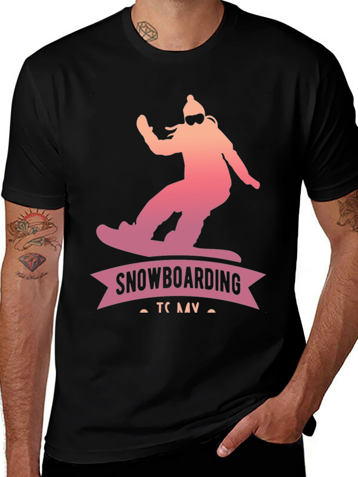 Snowboarding Graphic Tee - Winter Sports Apparel