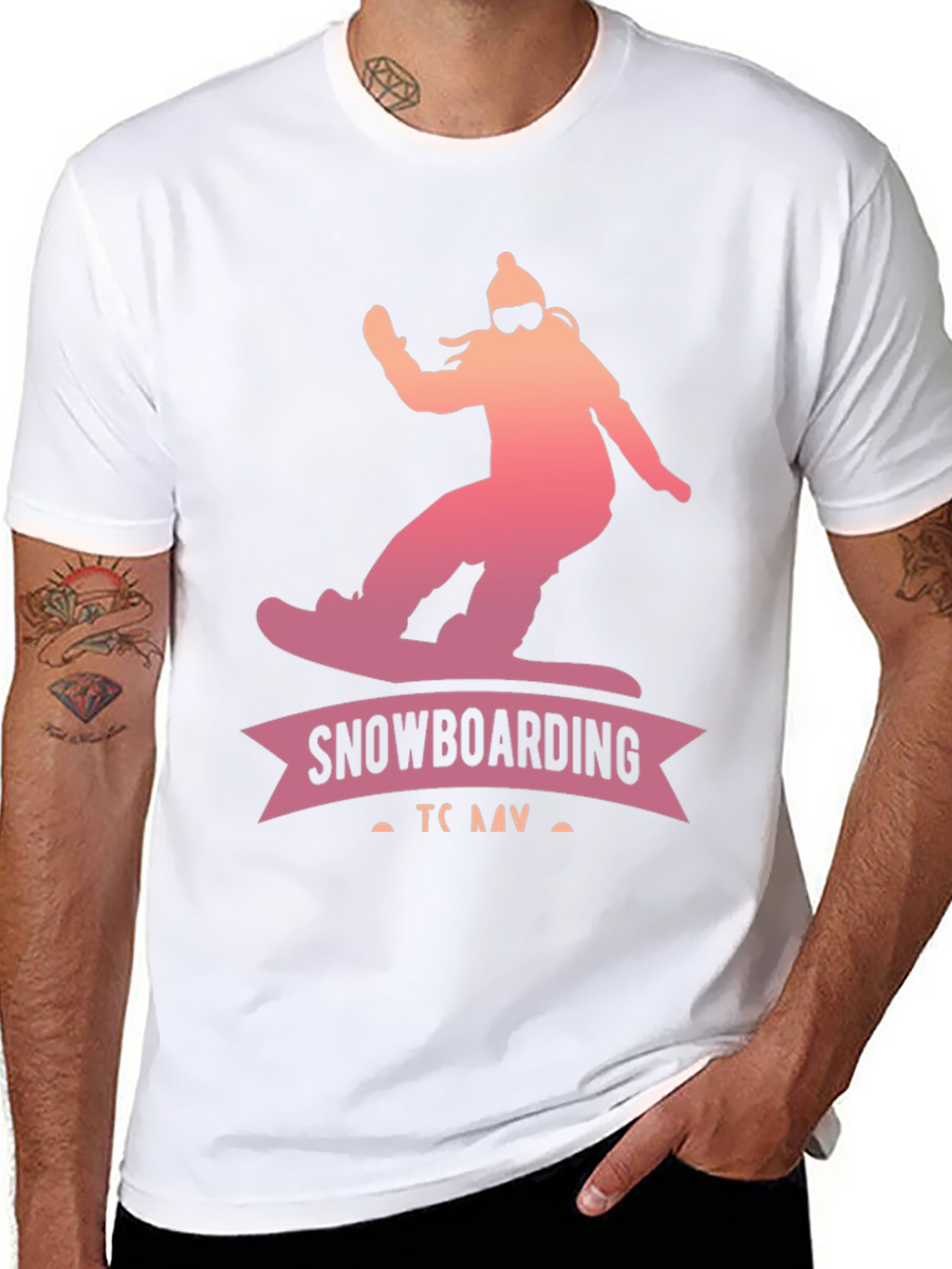 Snowboarding Graphic Tee - Winter Sports Apparel