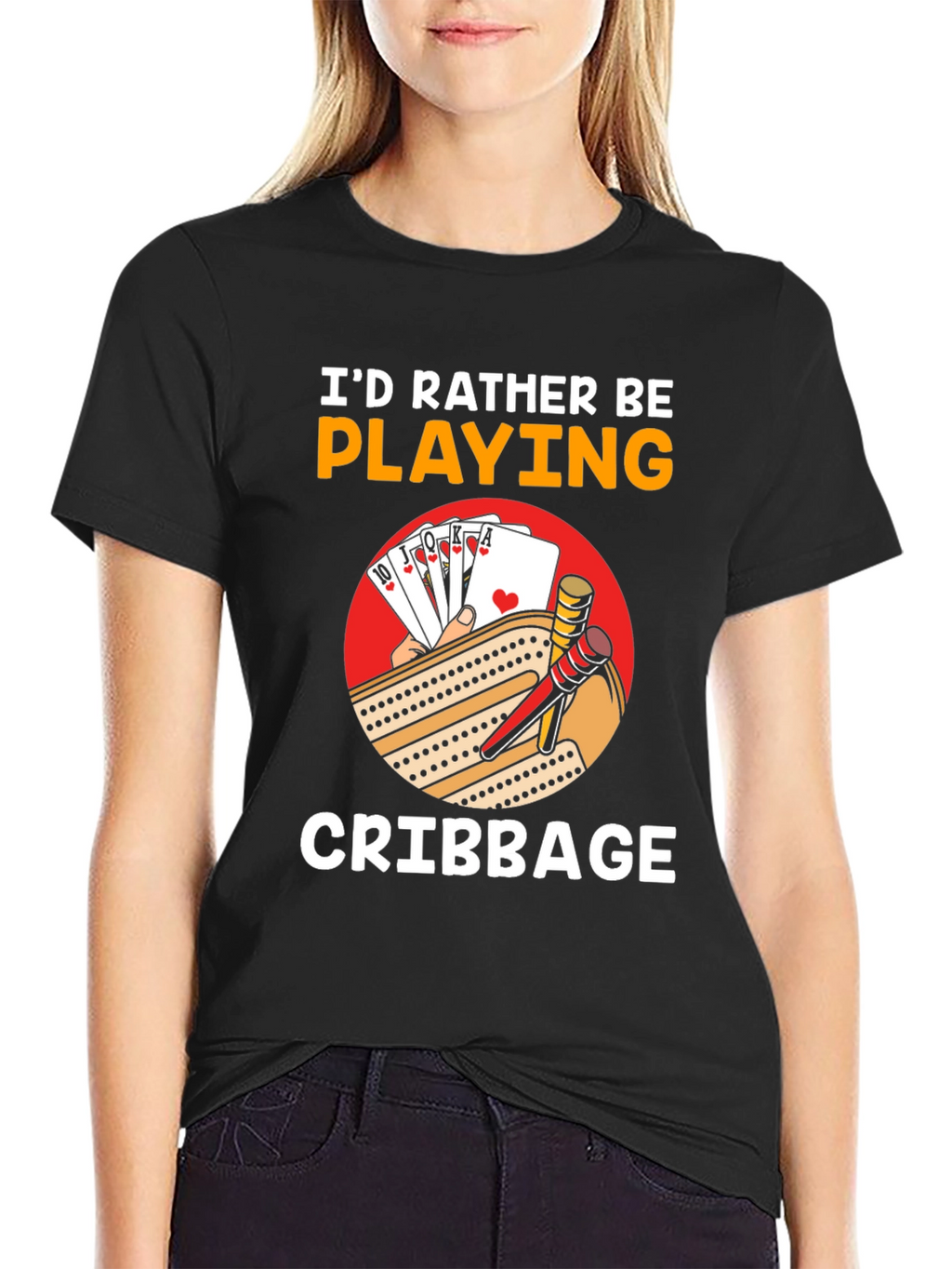 Cribbage Player T-Shirt - Id Rather Be Playing