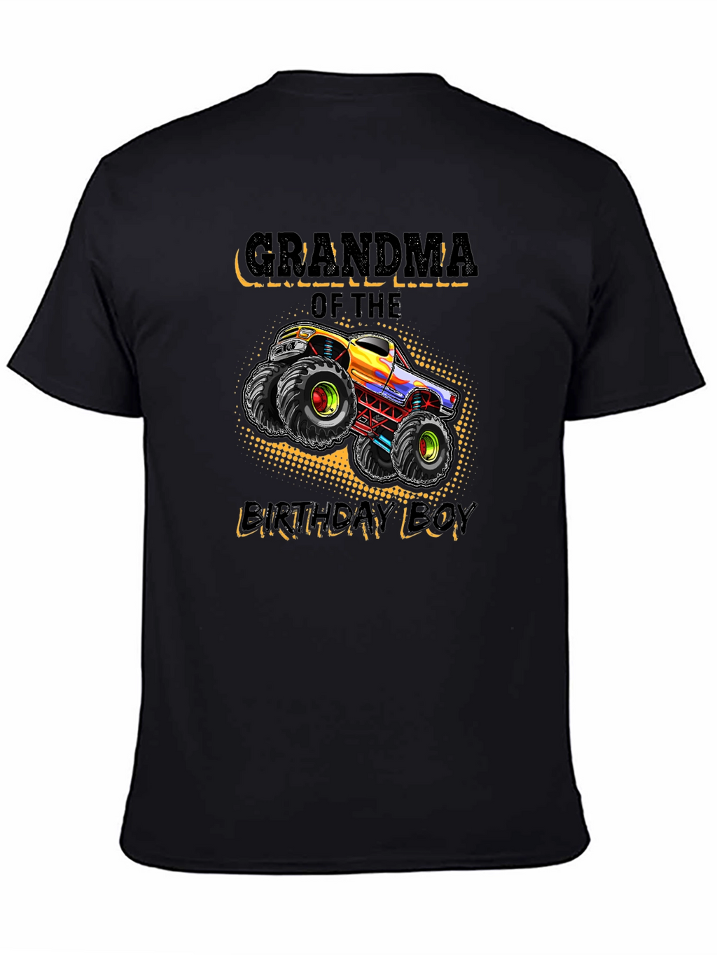 Grandma of the Birthday Boy Monster Truck T-Shirt