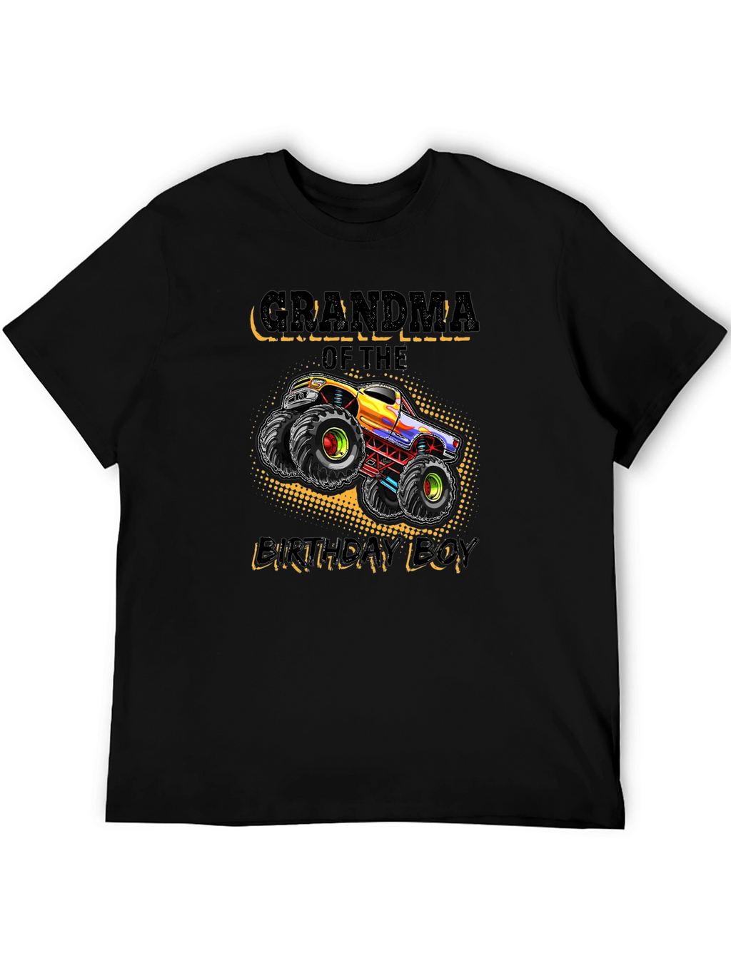 Grandma of the Birthday Boy Monster Truck T-Shirt