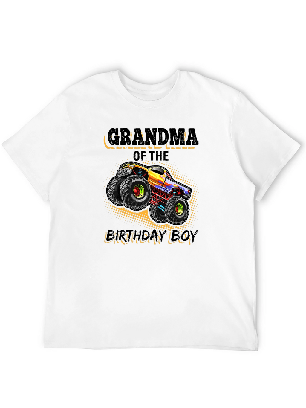 Grandma of the Birthday Boy Monster Truck T-Shirt