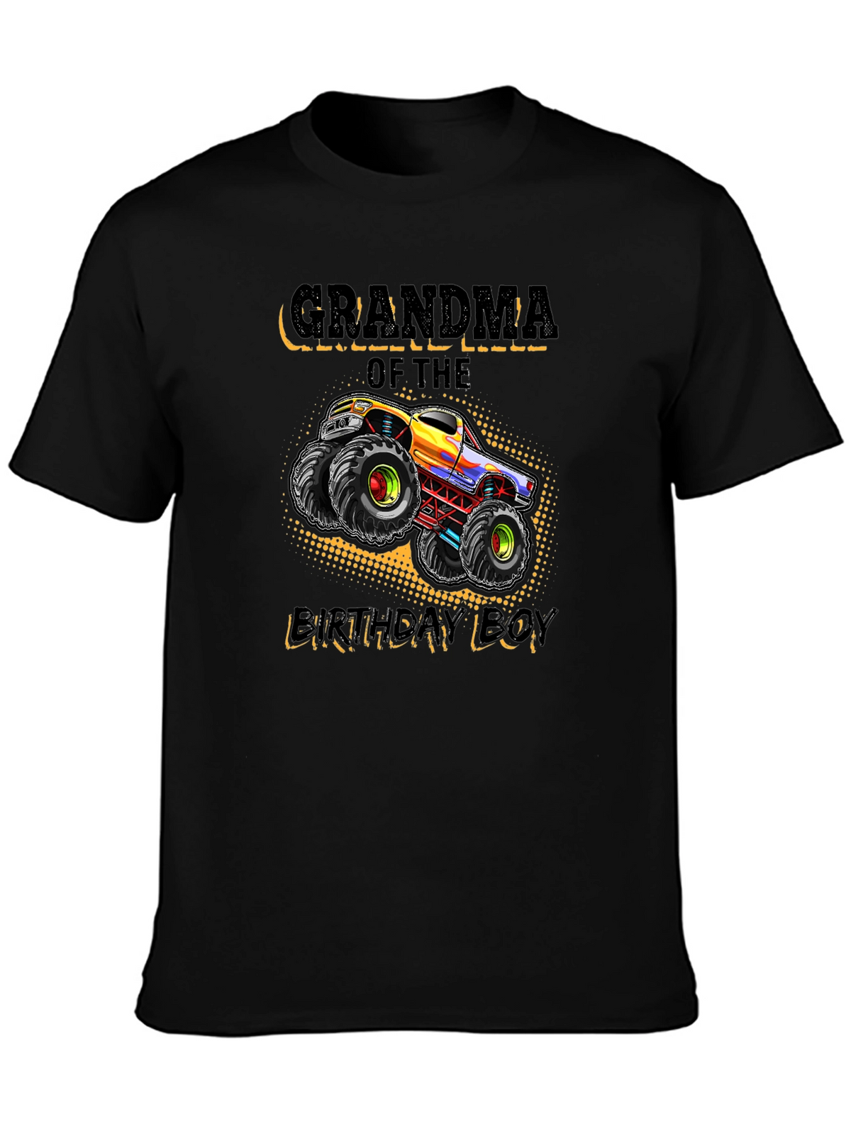 Grandma of the Birthday Boy Monster Truck T-Shirt