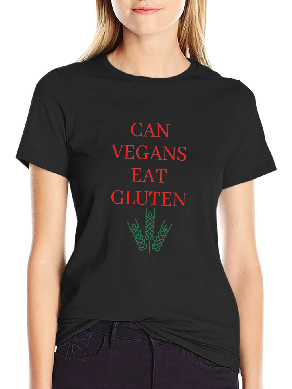 Can Vegans Eat Gluten Funny Vegan T-Shirt