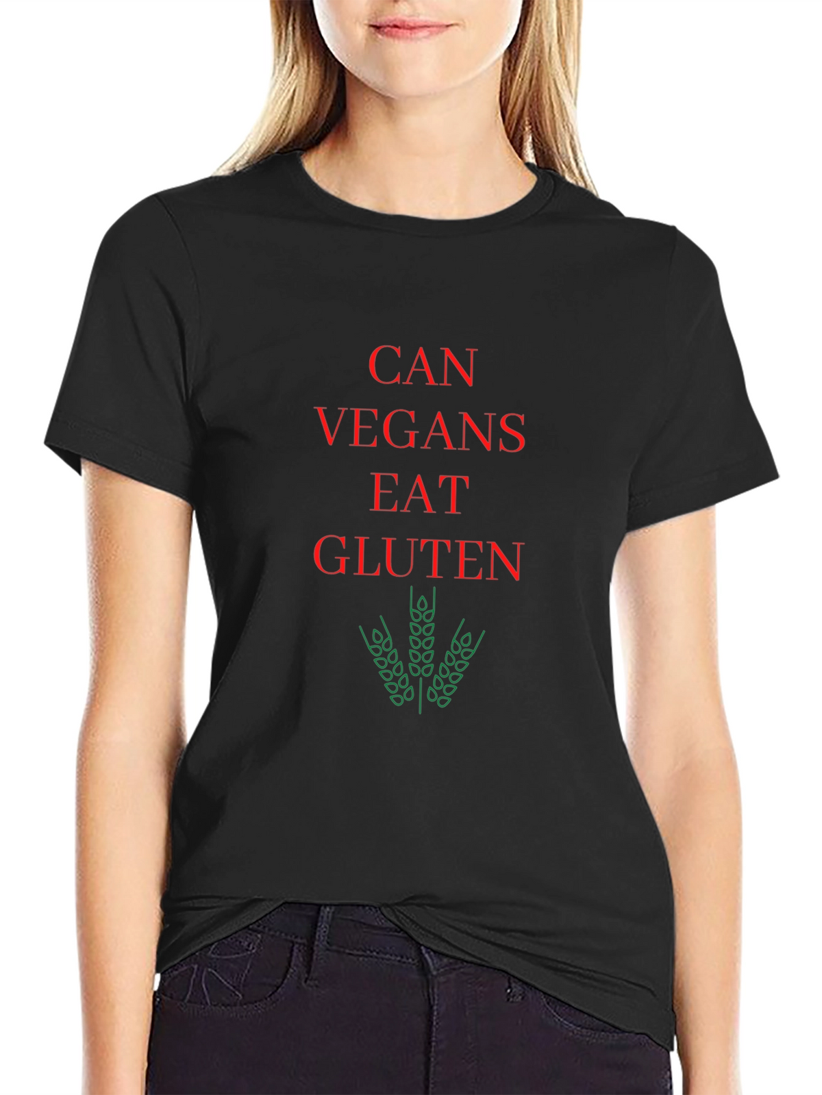 Can Vegans Eat Gluten Funny Vegan T-Shirt