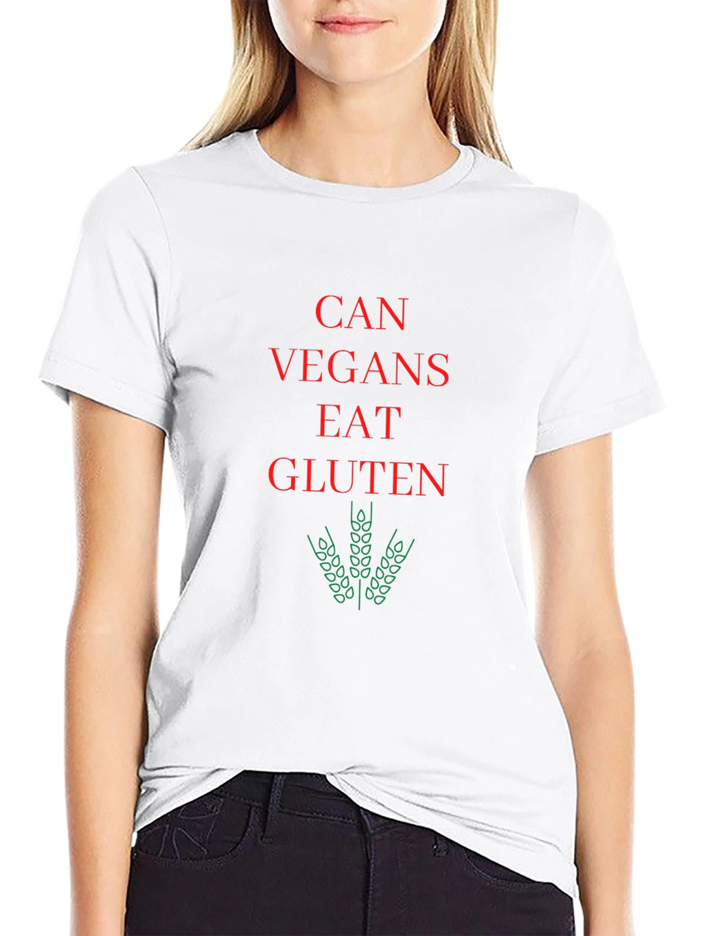Can Vegans Eat Gluten Funny Vegan T-Shirt