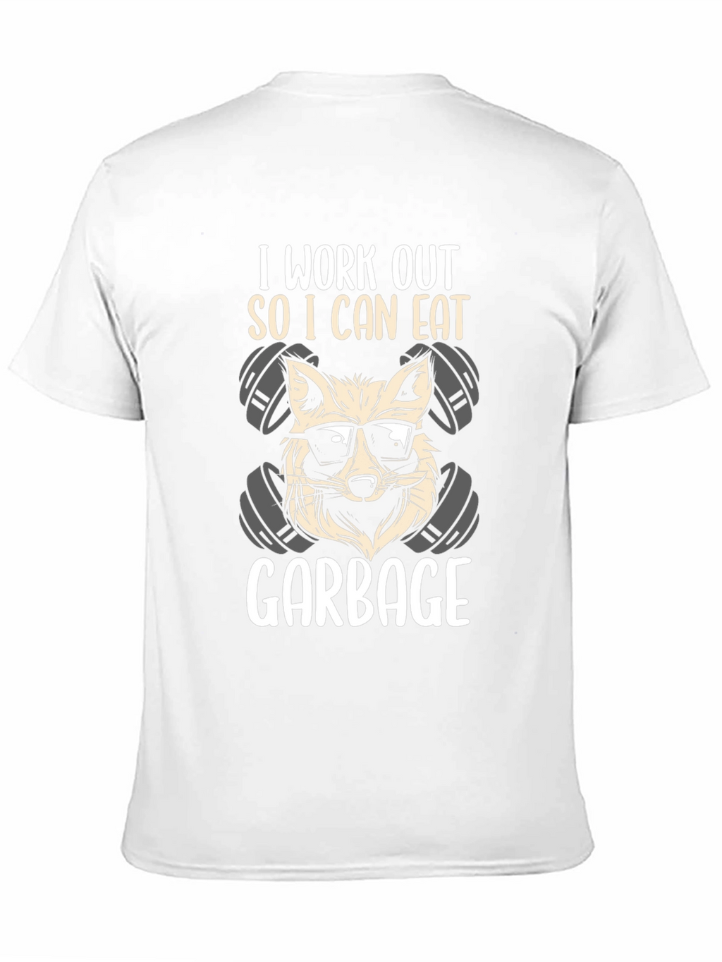 Workout Raccoon T-Shirt - Eat Garbage!