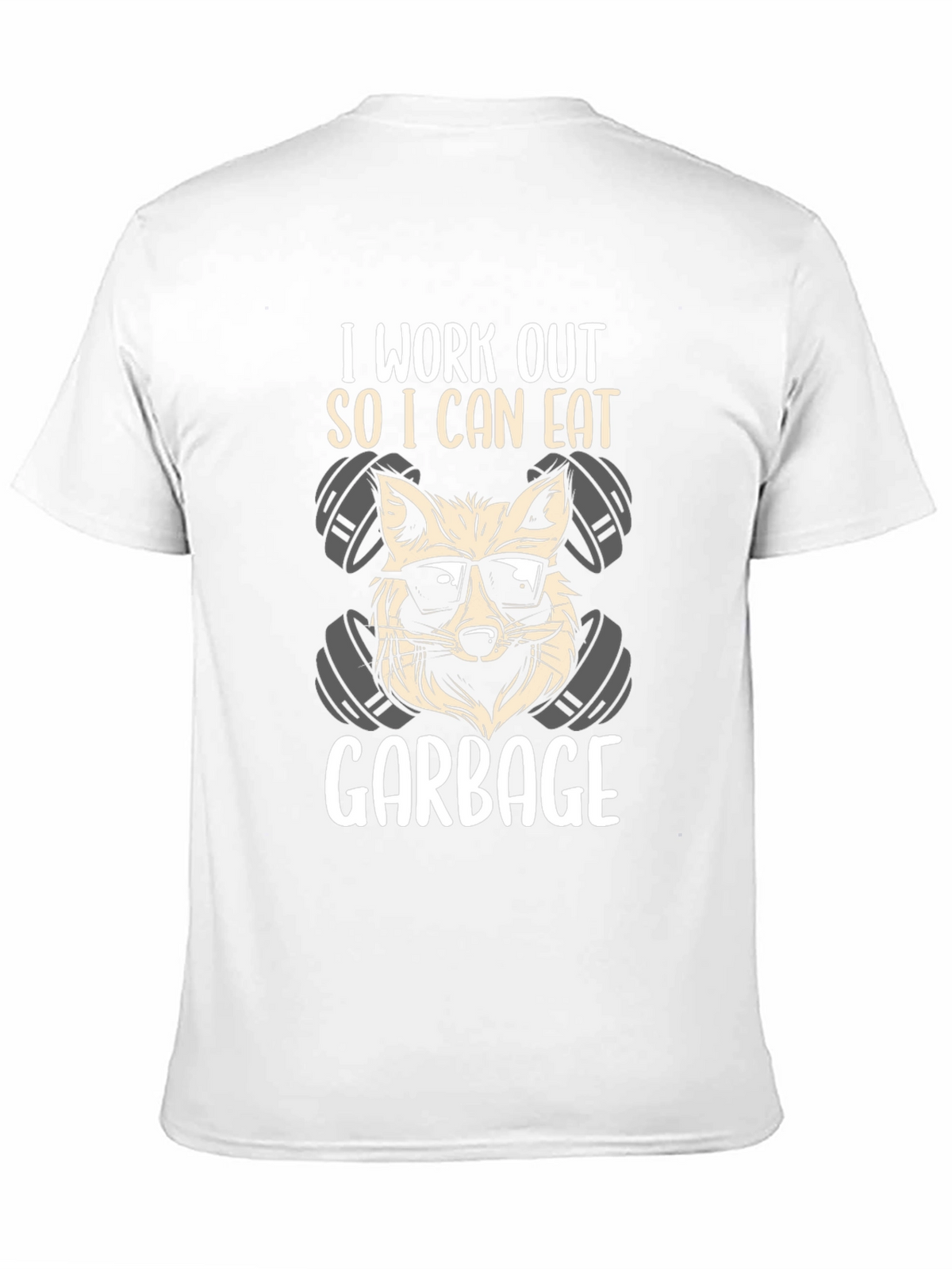 Workout Raccoon T-Shirt - Eat Garbage!