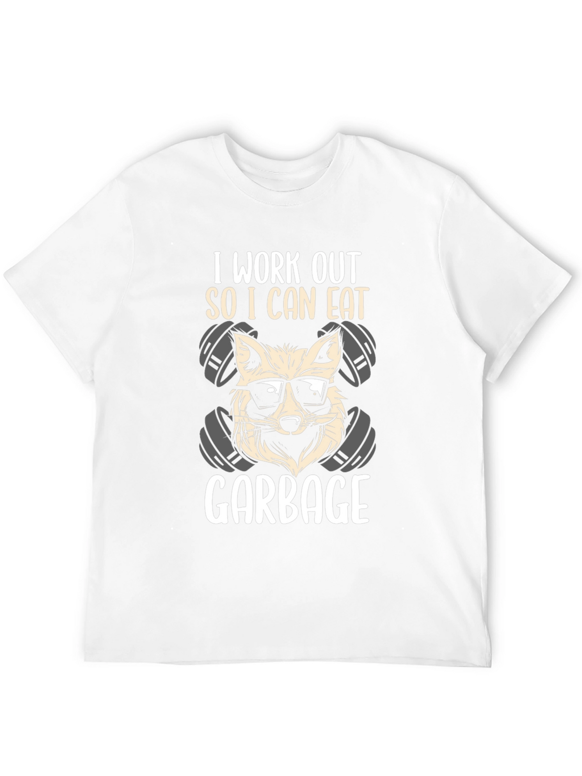 Workout Raccoon T-Shirt - Eat Garbage!