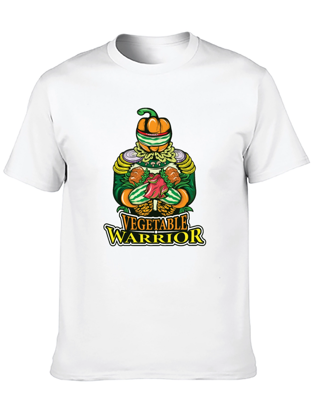 Vegetable Warrior Graphic T-Shirt - Unique Vegan Style