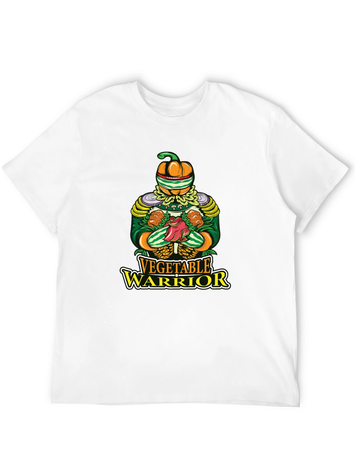 Vegetable Warrior Graphic T-Shirt - Unique Vegan Style