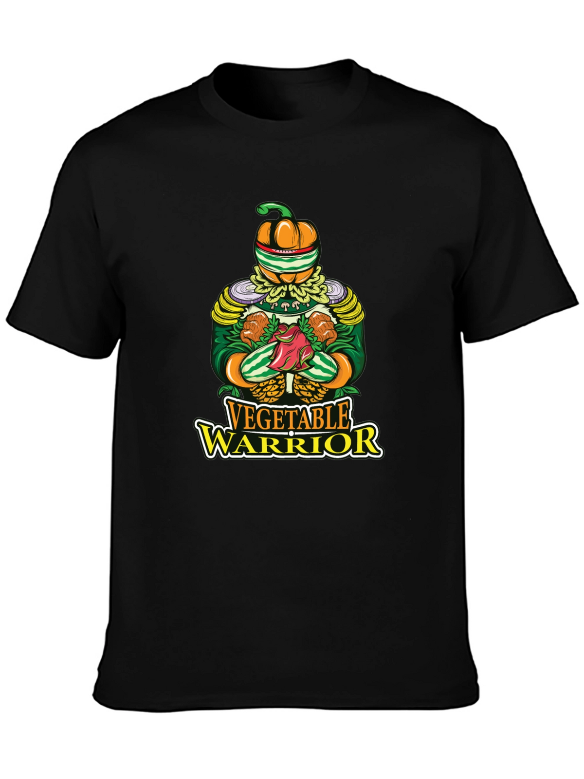 Vegetable Warrior Graphic T-Shirt - Unique Vegan Style